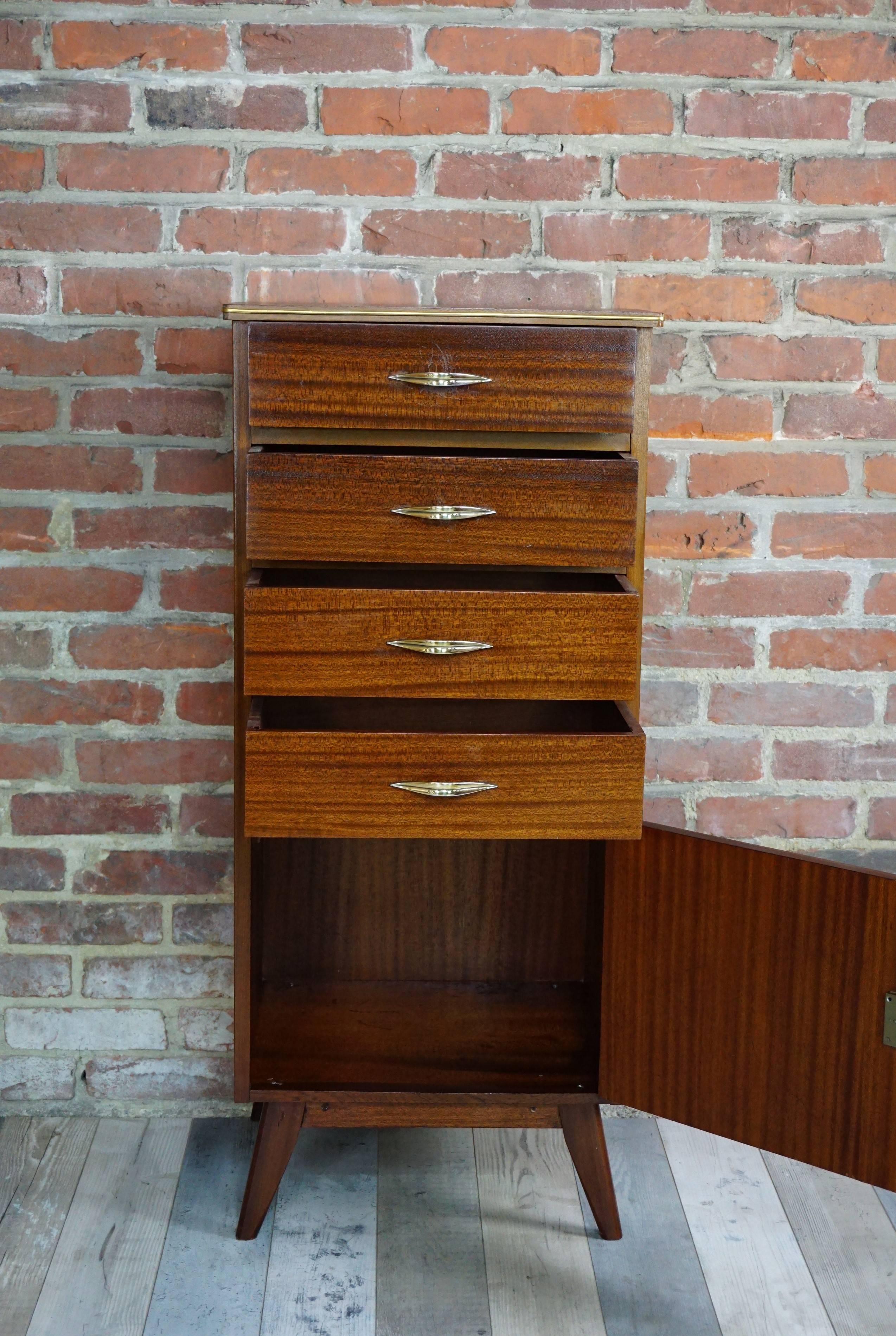 High Chest of Drawers Design from the 1950s 1