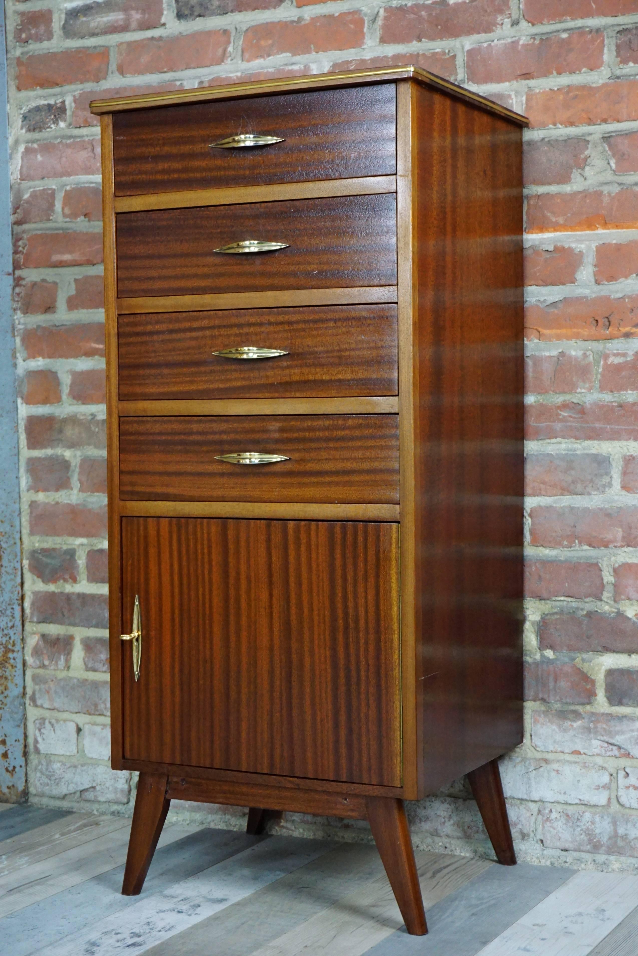 High Chest of Drawers Design from the 1950s 3
