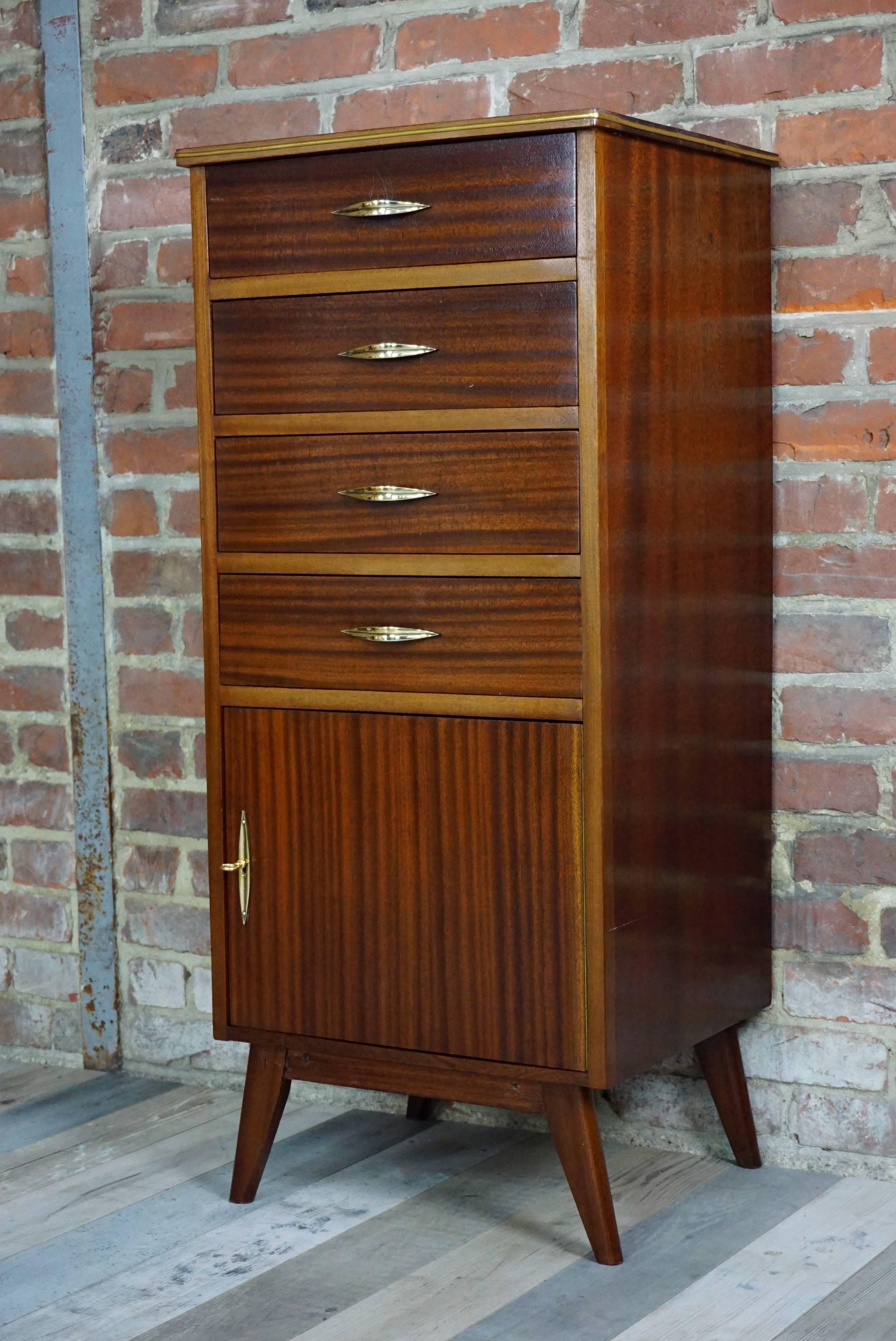 High Chest of Drawers Design from the 1950s 4
