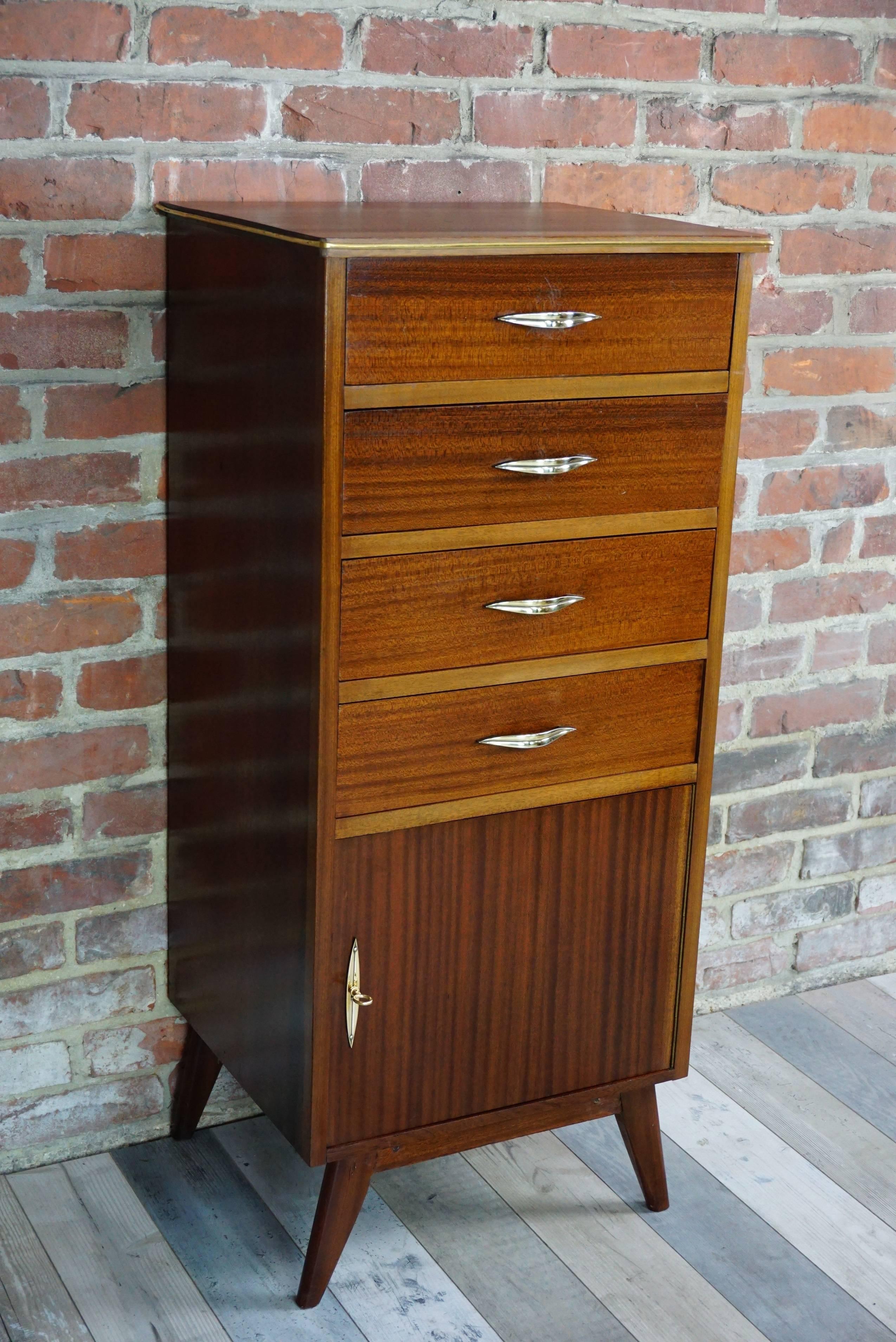 High Chest of Drawers Design from the 1950s 5