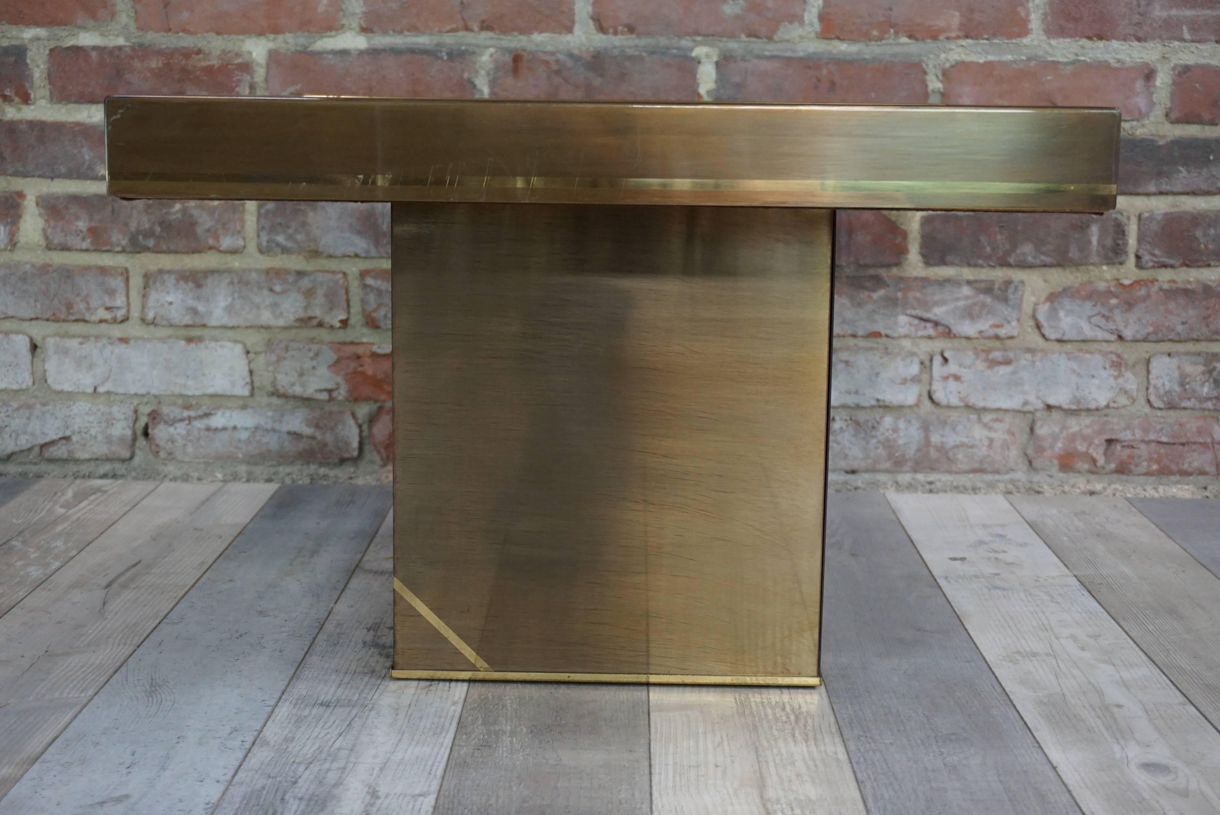 Lacquered and Brass Design Coffee Table Hollywood Regency 3