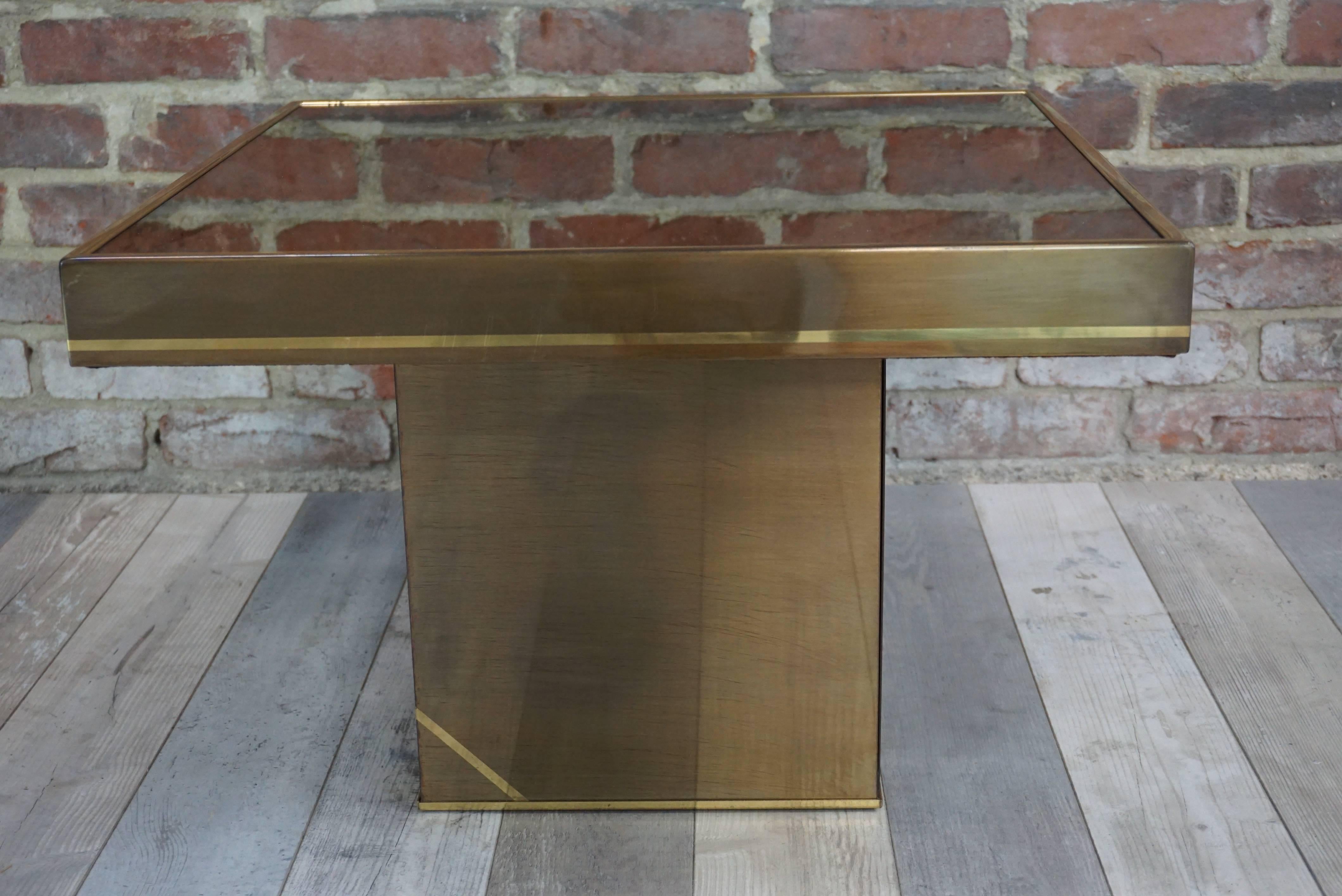 Lacquered and Brass Design Coffee Table Hollywood Regency 2