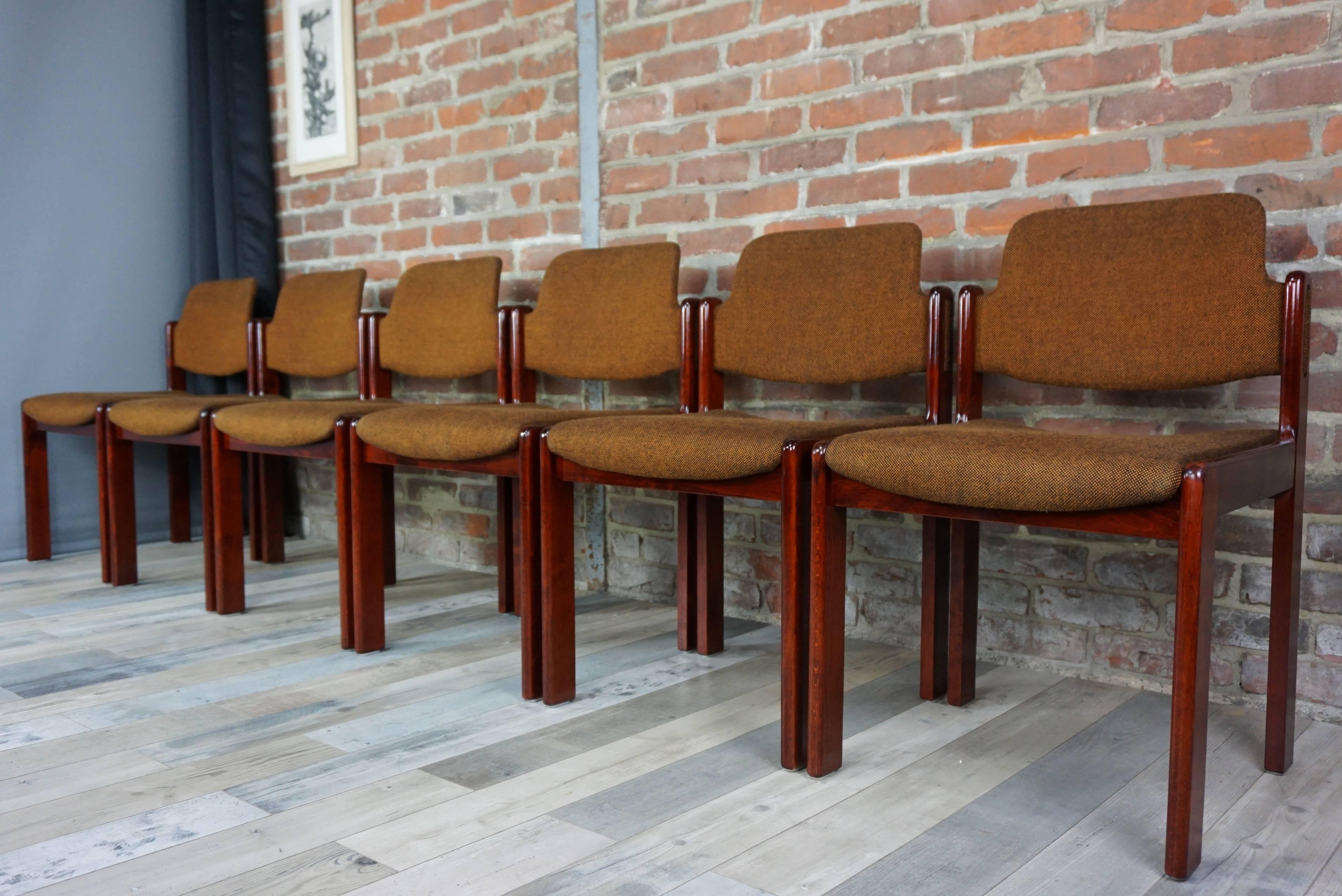 Set of Six Chairs by Lubke, 1960, West Germany In Excellent Condition In Tourcoing, FR