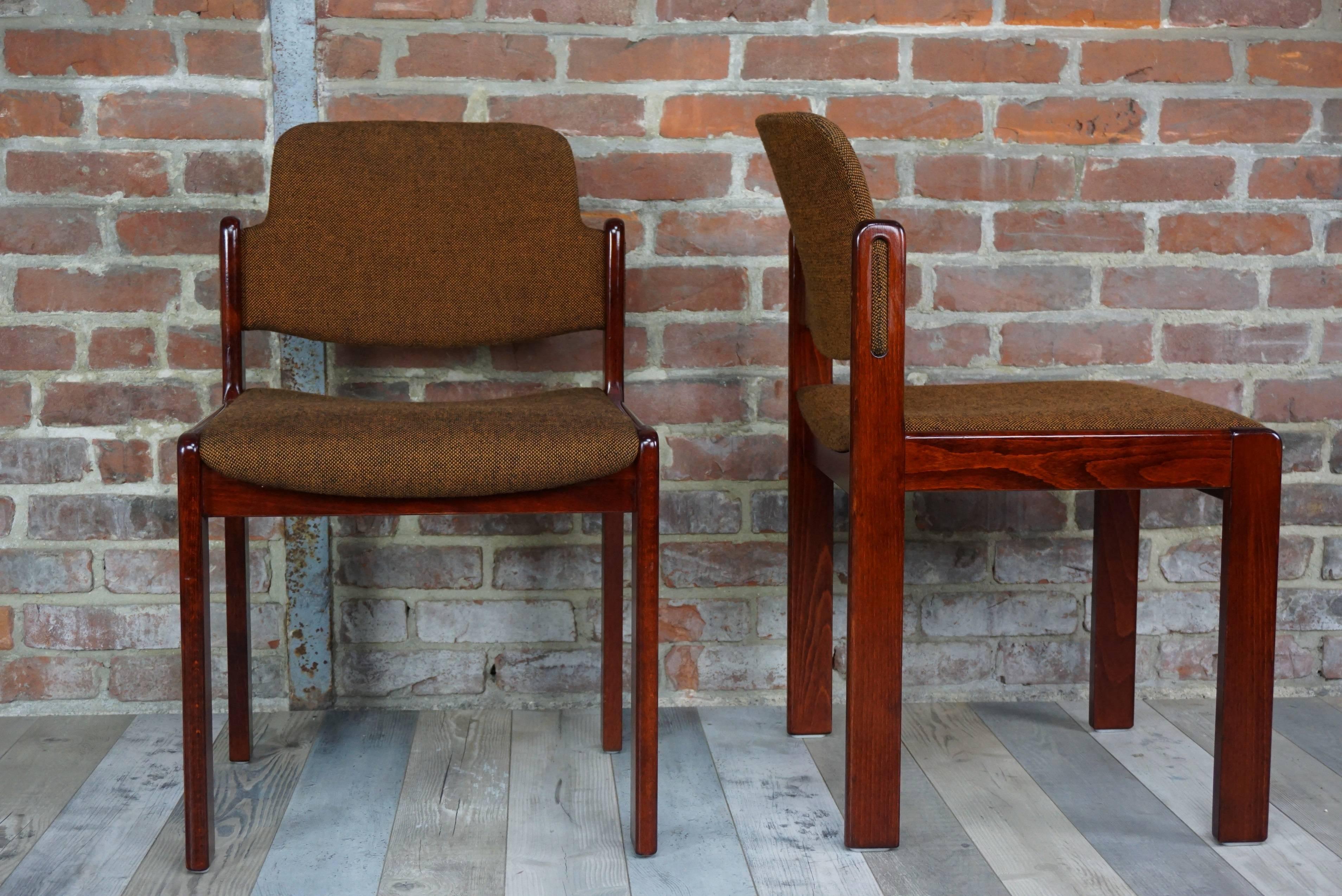 Mid-20th Century Set of Six Chairs by Lubke, 1960, West Germany