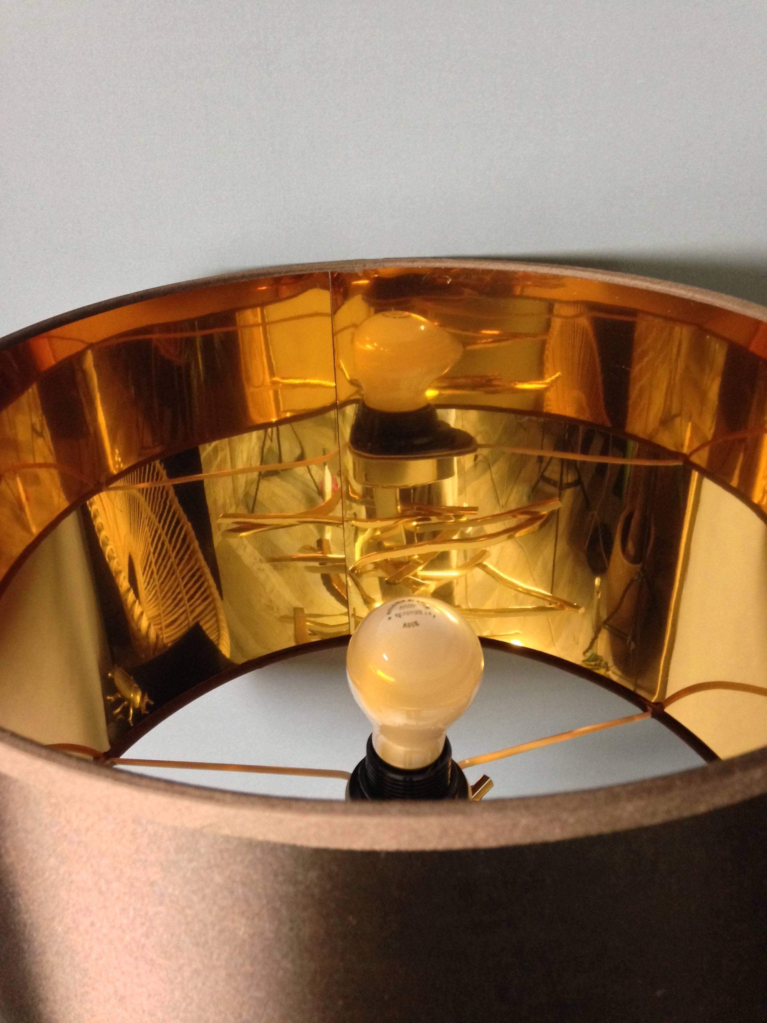 Gold Metal Table Lamp 1