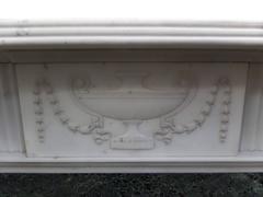 18th Century Georgian Statuary Marble  Chimneypiece with Connemara Marble