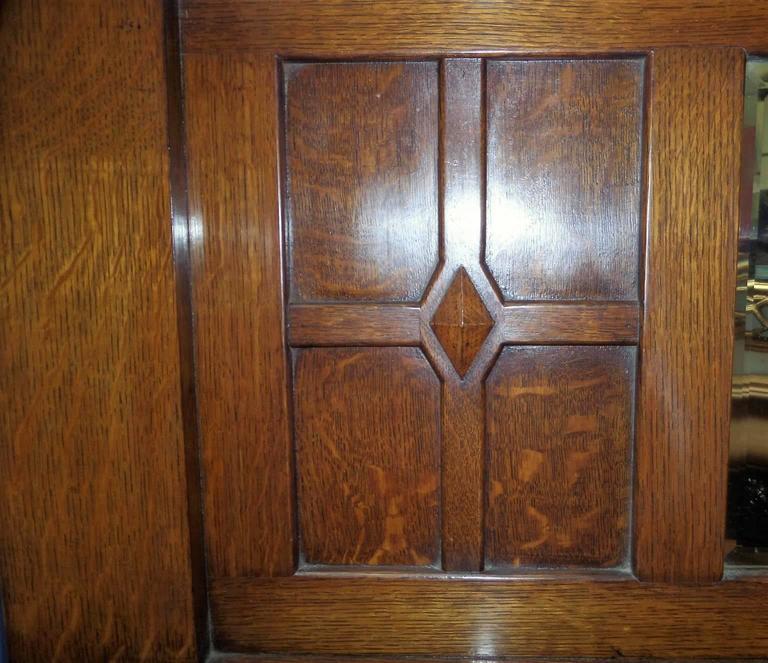 20th Century Edwardian Arts and Crafts Oak Mantel Fireplace Surround ...