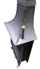 20th Century Edwardian Arts & Craft Canopy Fireplace Fire Grate