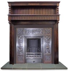 20th Century Oak Arts & Craft Style Wood Surround