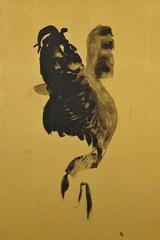 Yamamoto Shunkyo (1871-1933) Japanese Framed Painting Pair, Carp and Bamboo