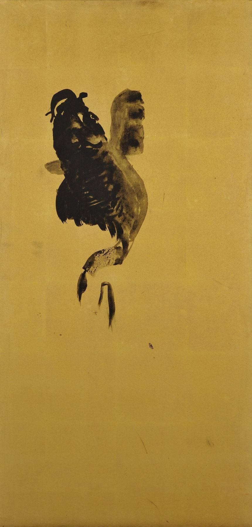 Meiji Yamamoto Shunkyo (1871-1933) Japanese Framed Painting Pair, Carp and Bamboo For Sale