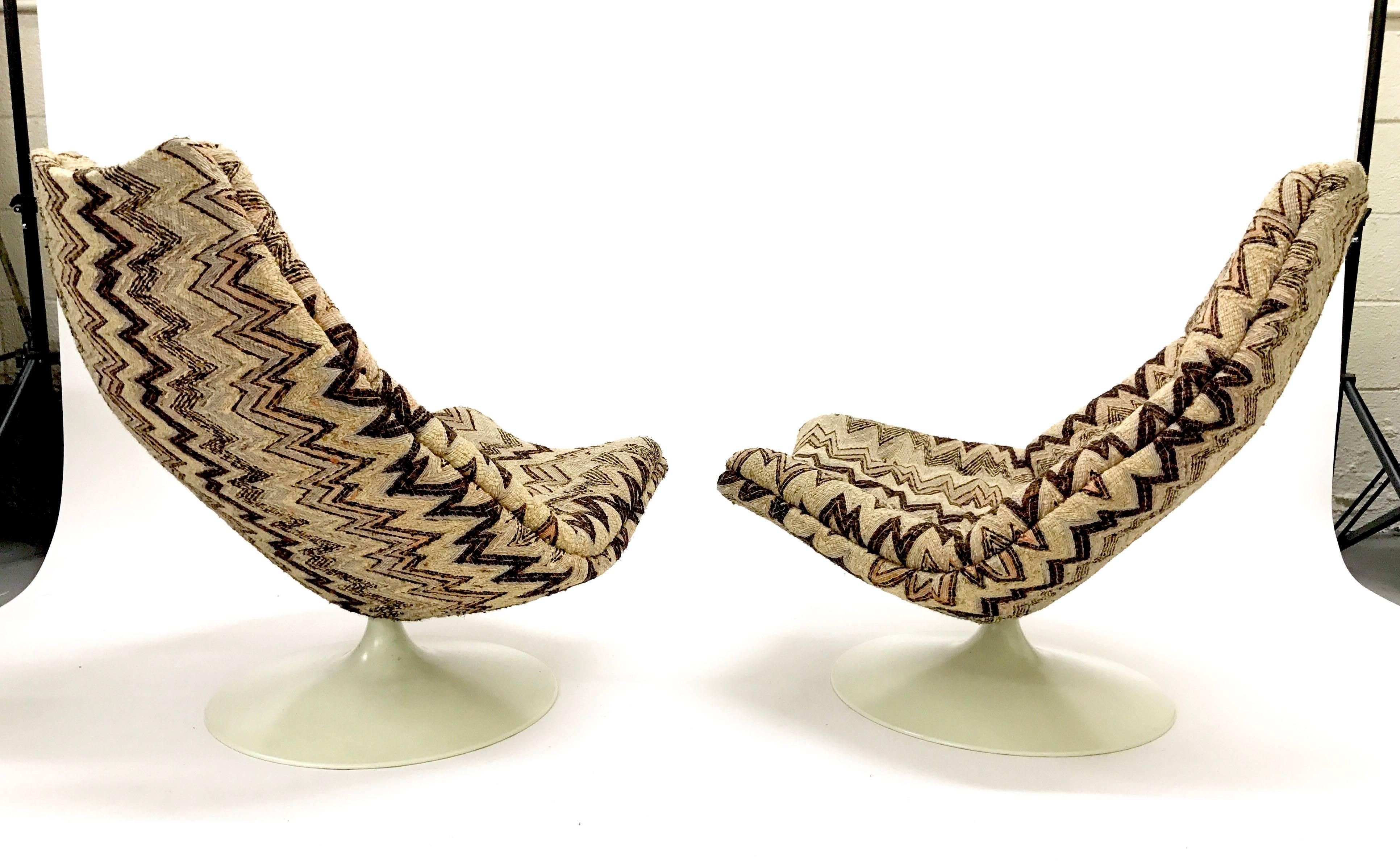 Pair of Swivel Lounge Chairs by Geoffrey Harcourt for Artifort 3