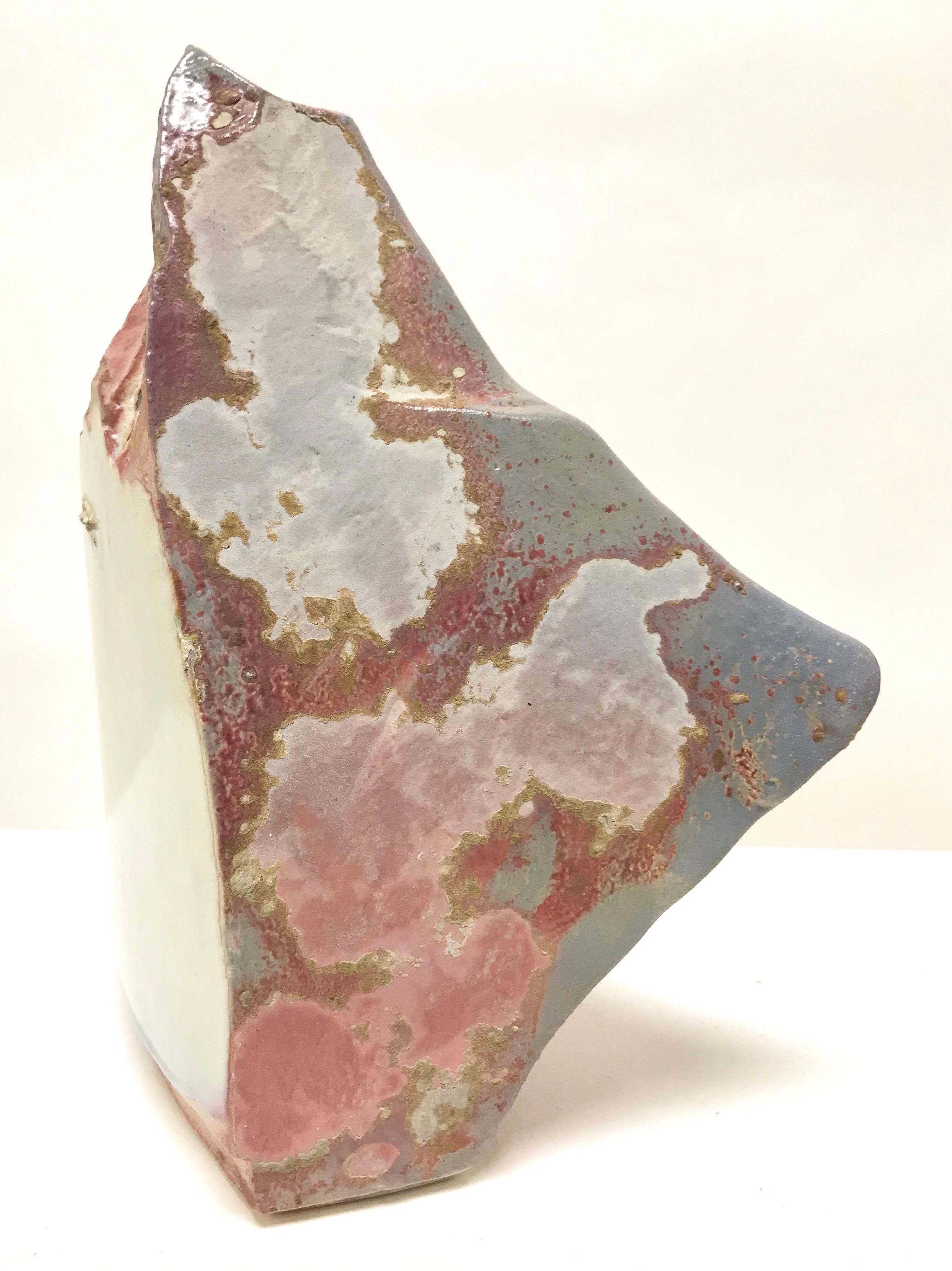Tony Evans Raku Pottery Vase In Good Condition For Sale In Lake Success, NY
