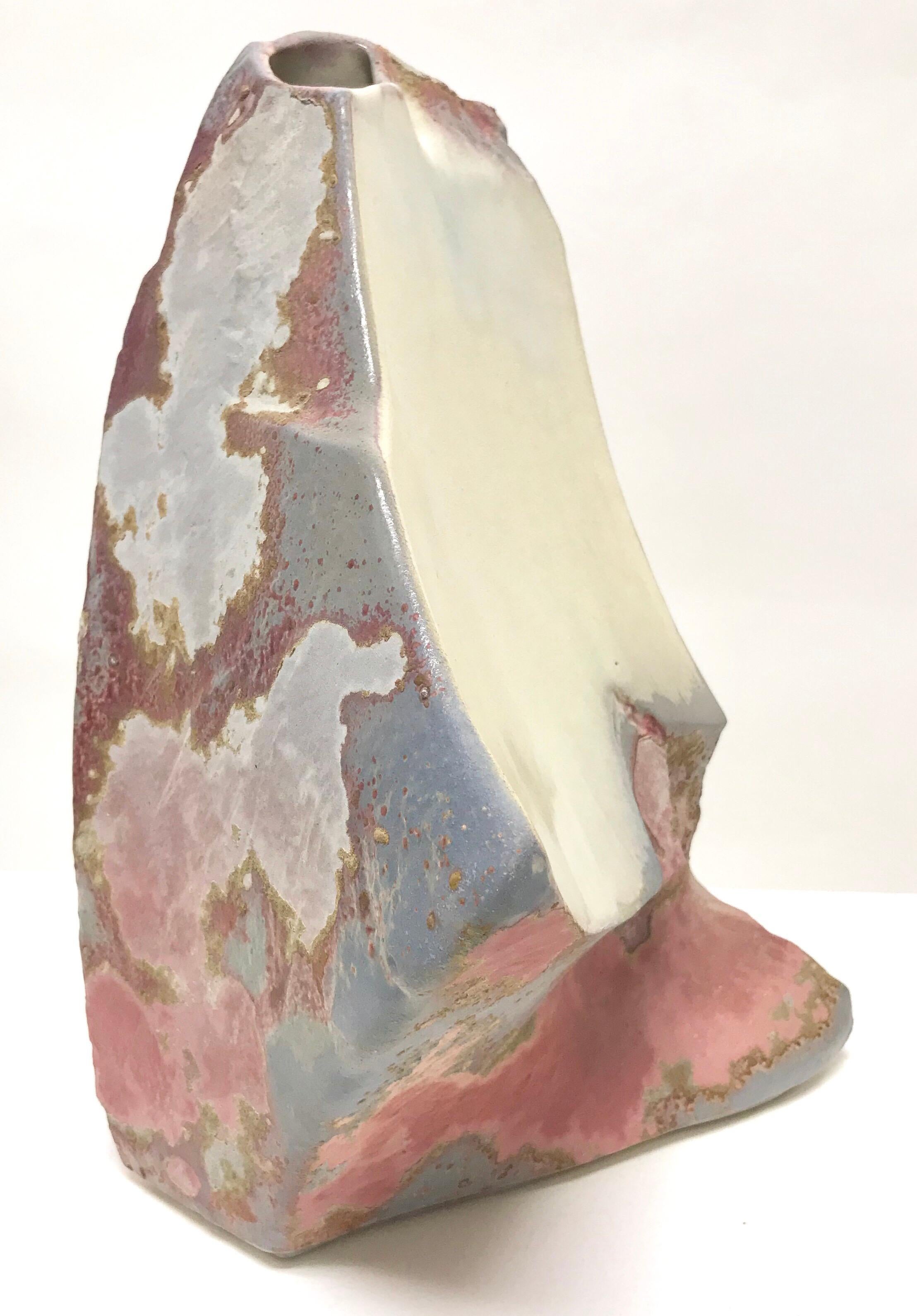 Tony Evans Raku Pottery Vase For Sale 6