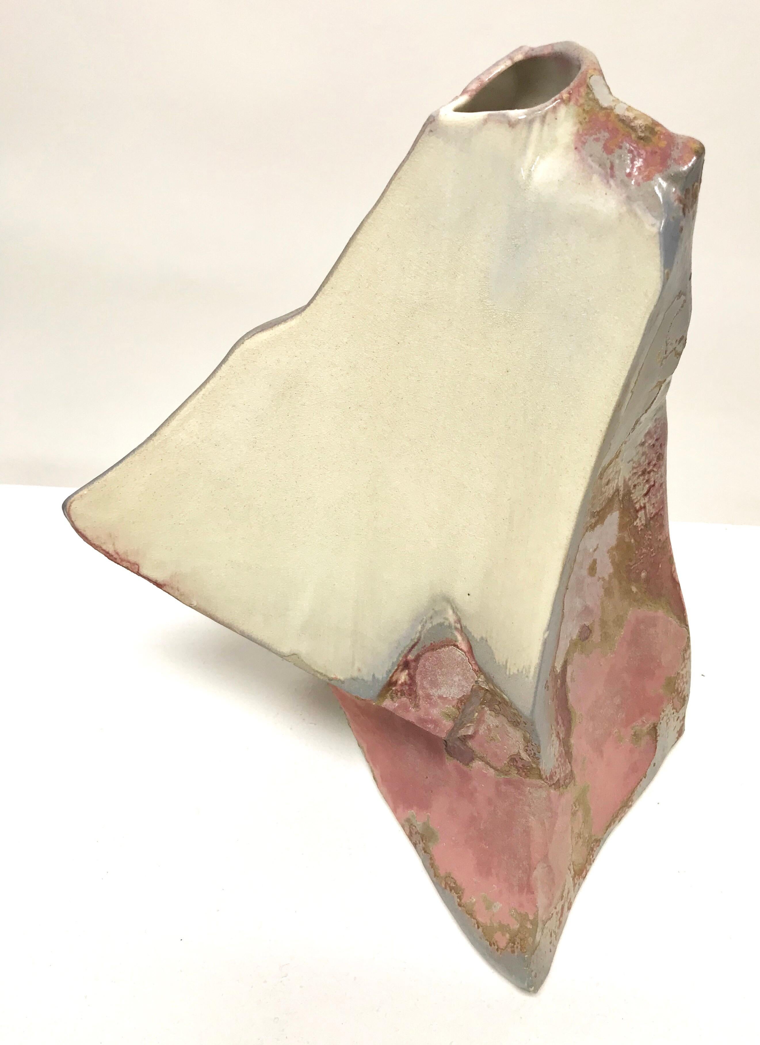 Tony Evans Raku Pottery Vase For Sale 8