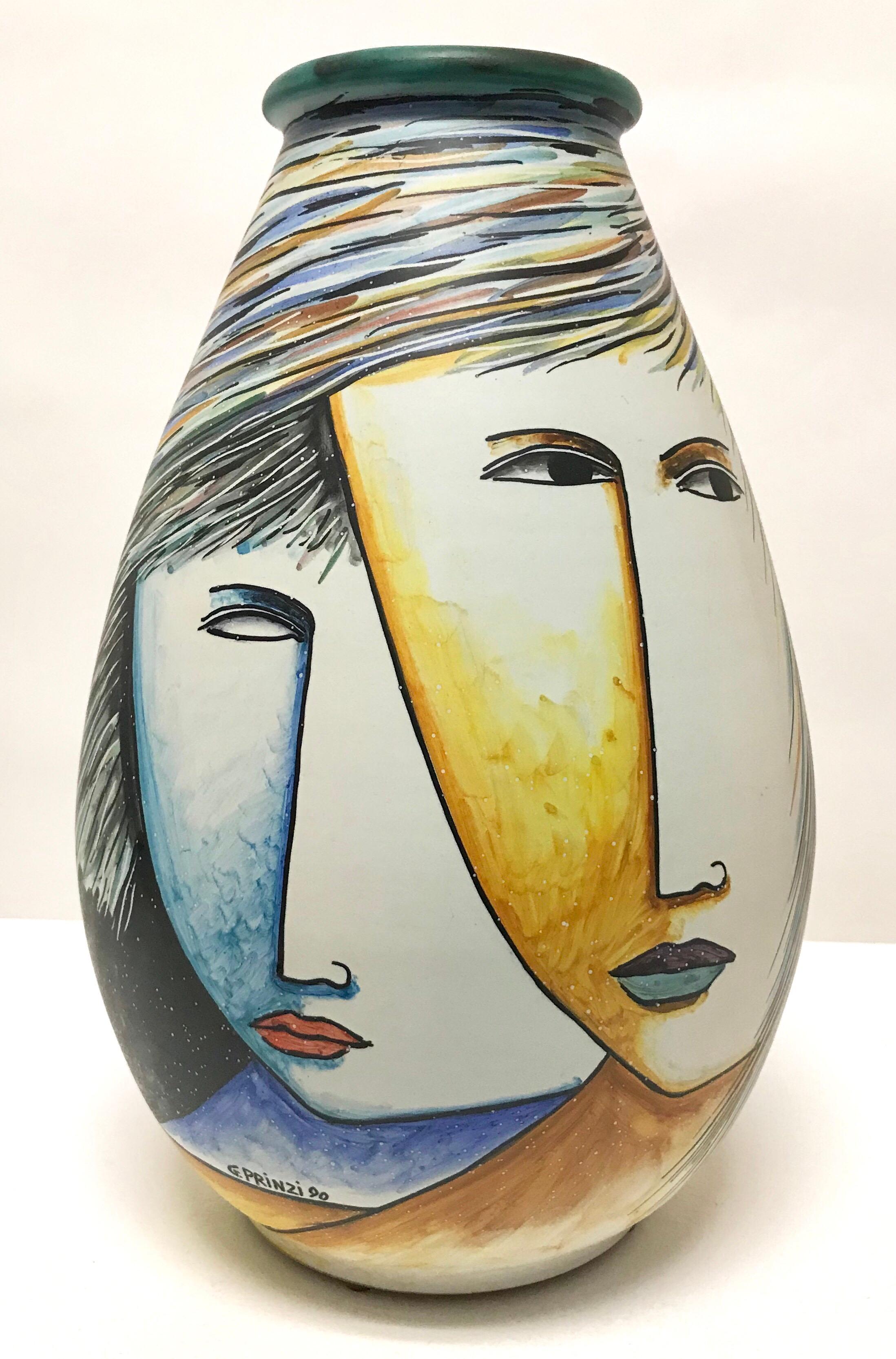 Italian Giuseppe Prinzi Vase For Sale