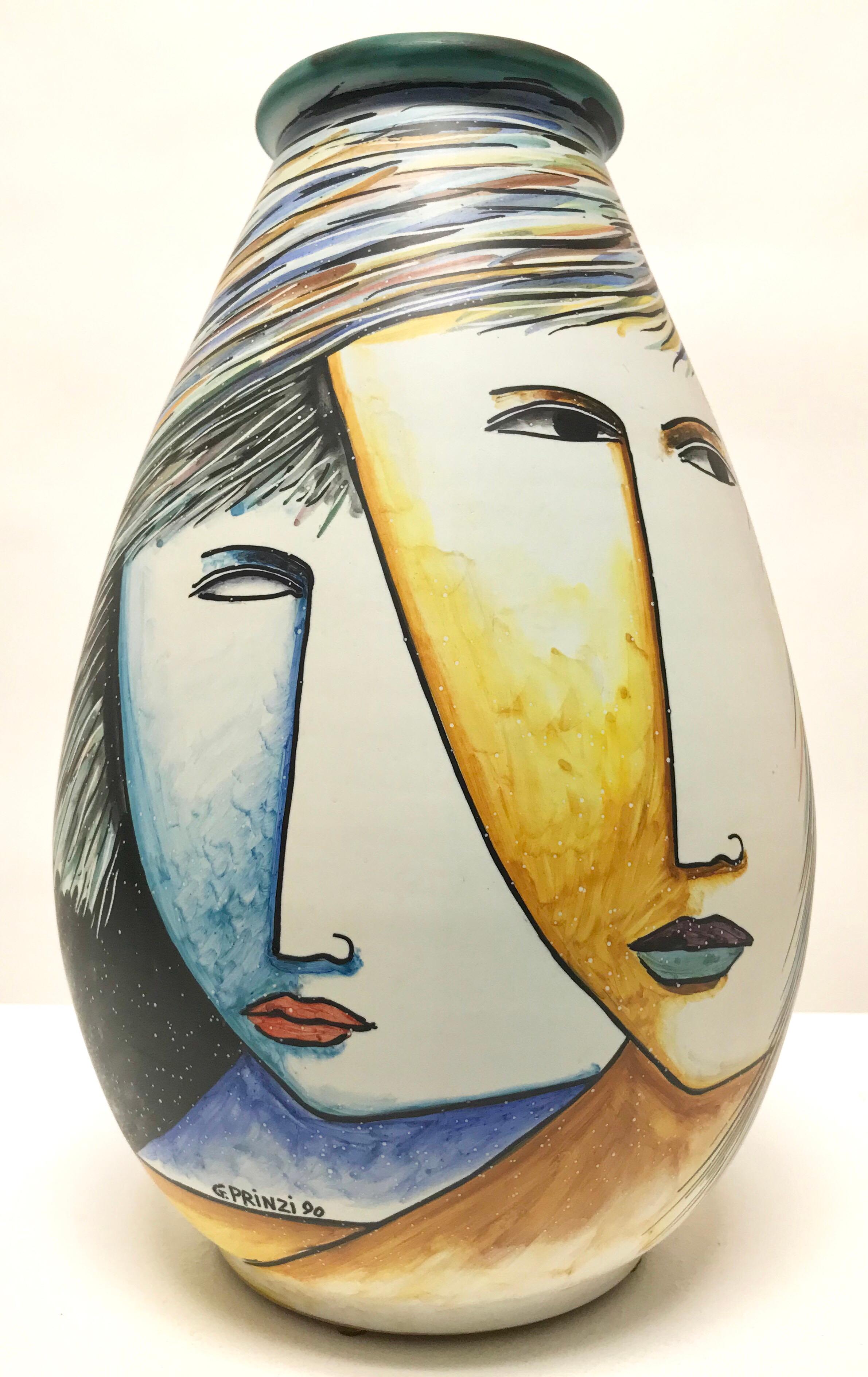 Giuseppe Prinzi Vase In Good Condition For Sale In Lake Success, NY