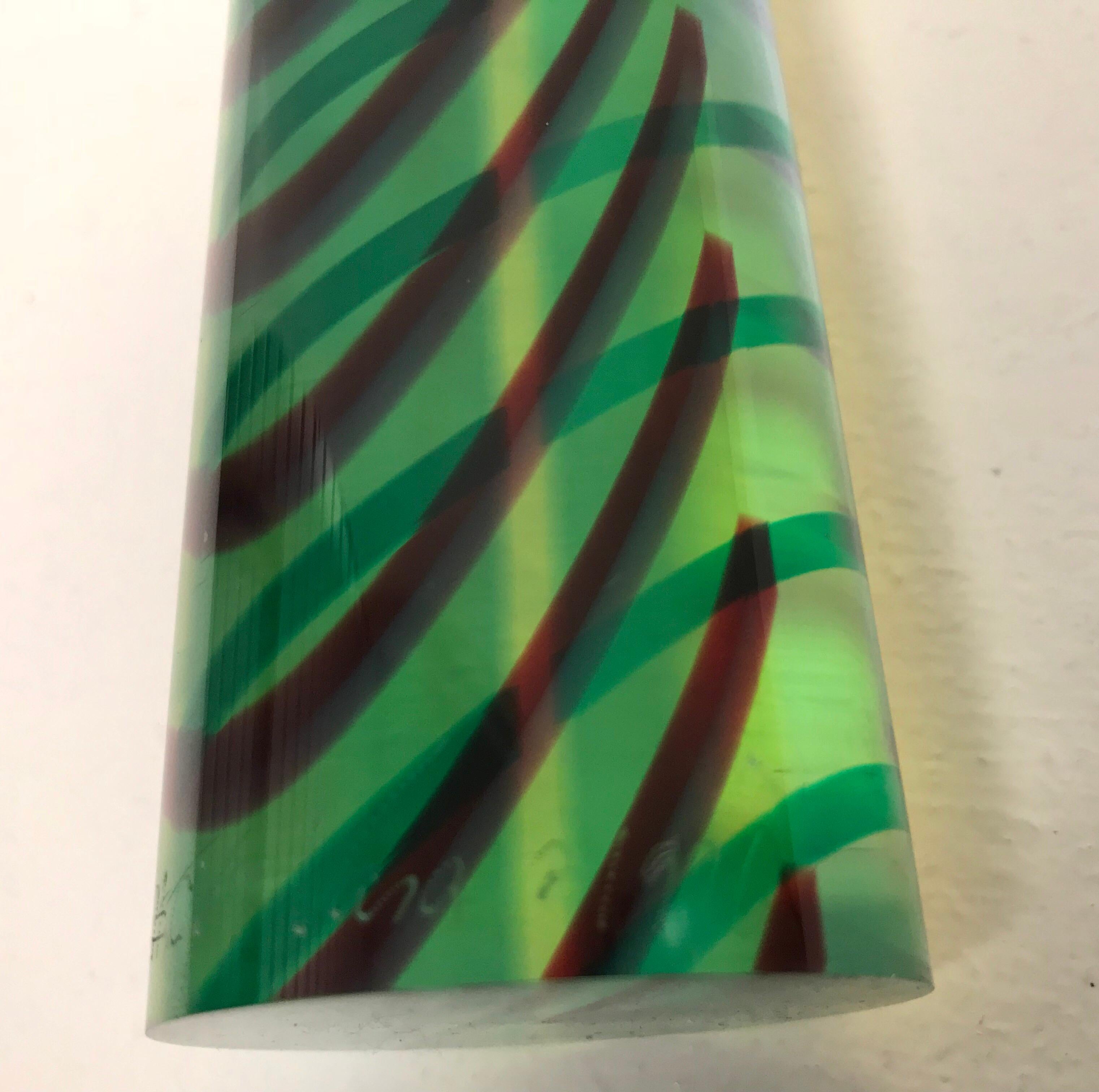 Vasa Mihich Op Art Lucite Column Sculpture 13