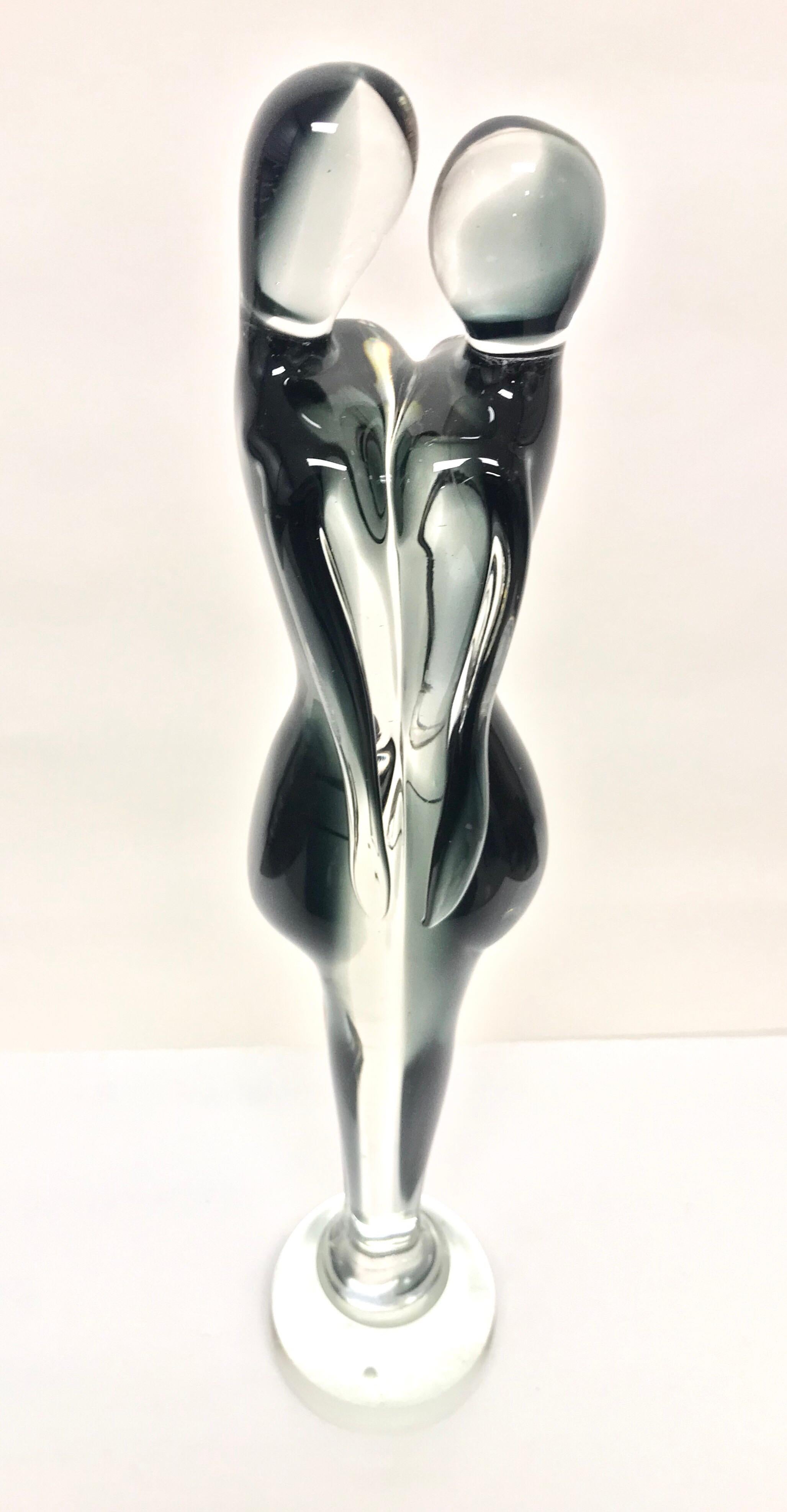 Late 20th Century Murano Glass Sculpture Attributed to Pino Signoretto For Sale