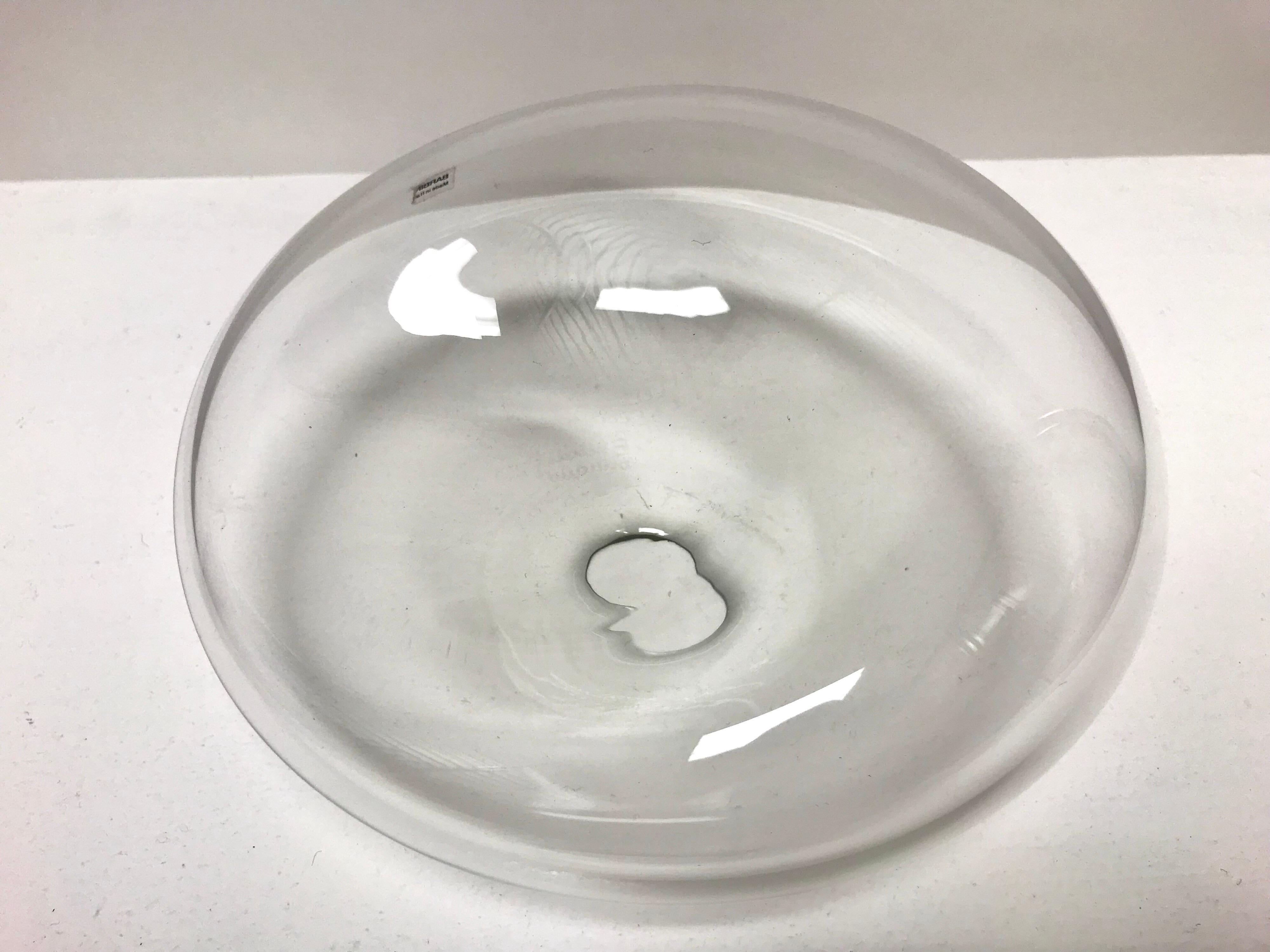 Murano Clear Glass Bowl by Alfredo Barbini im Angebot 6
