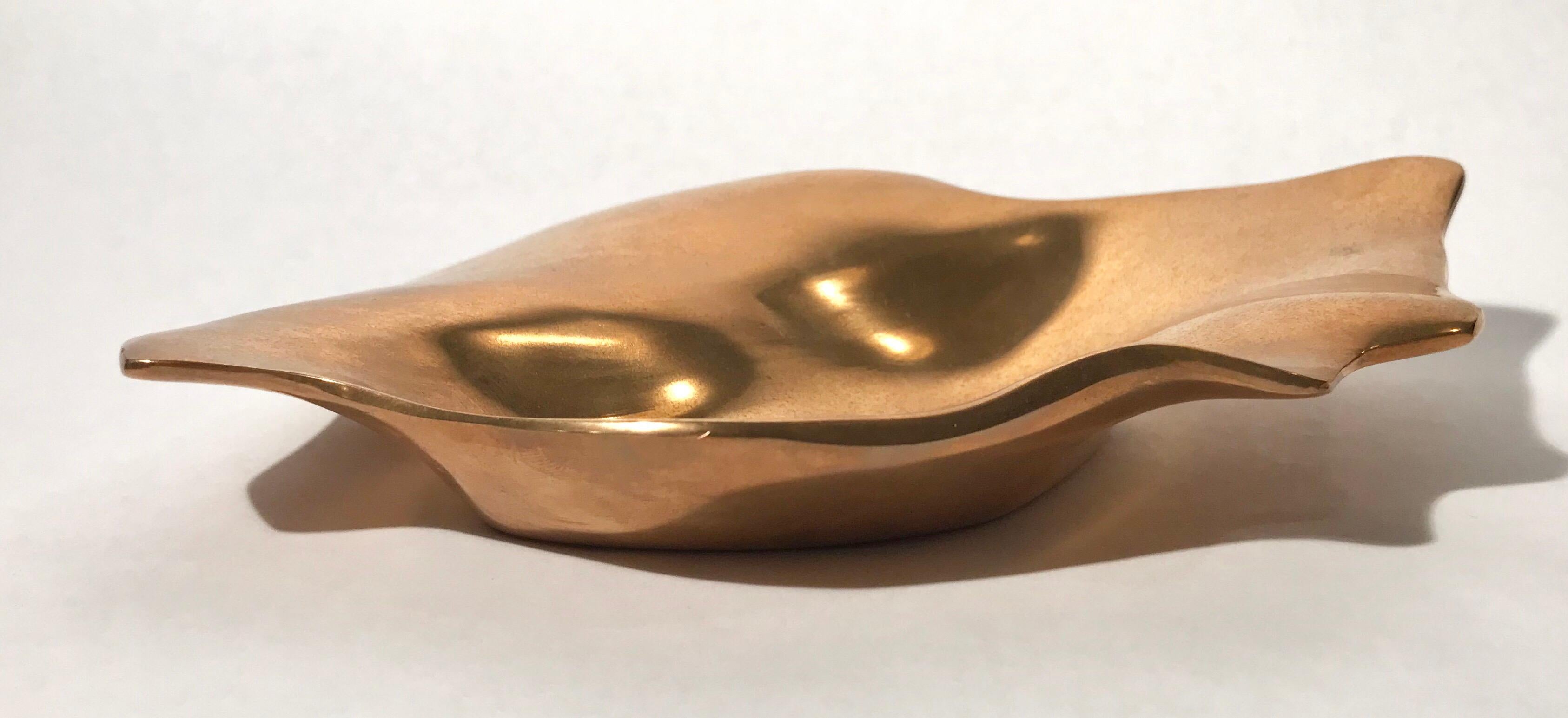 Michel Jaubert Sculptural Bronze Dish Vide Poche In Good Condition In Lake Success, NY