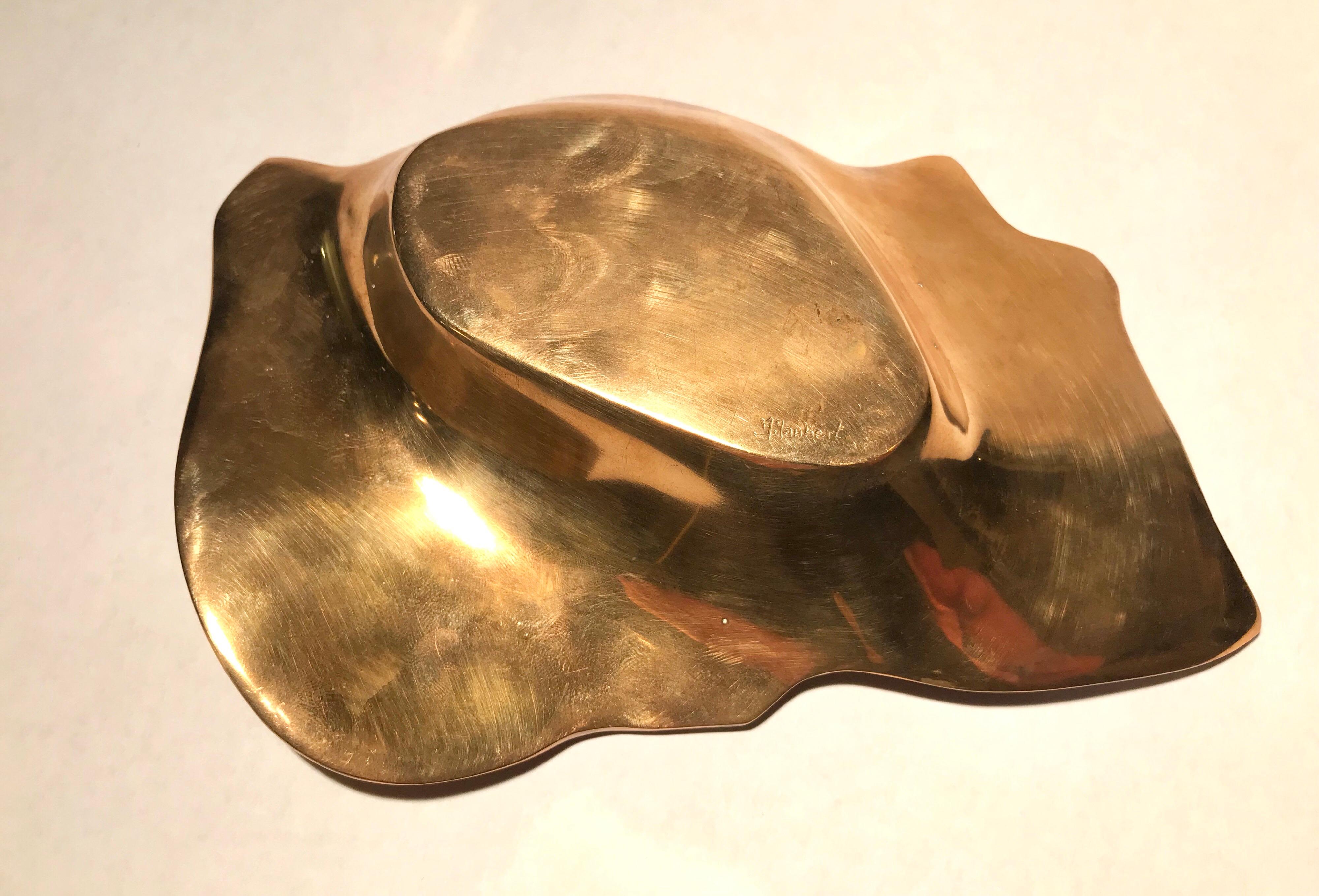 Michel Jaubert Sculptural Bronze Dish Vide Poche 9