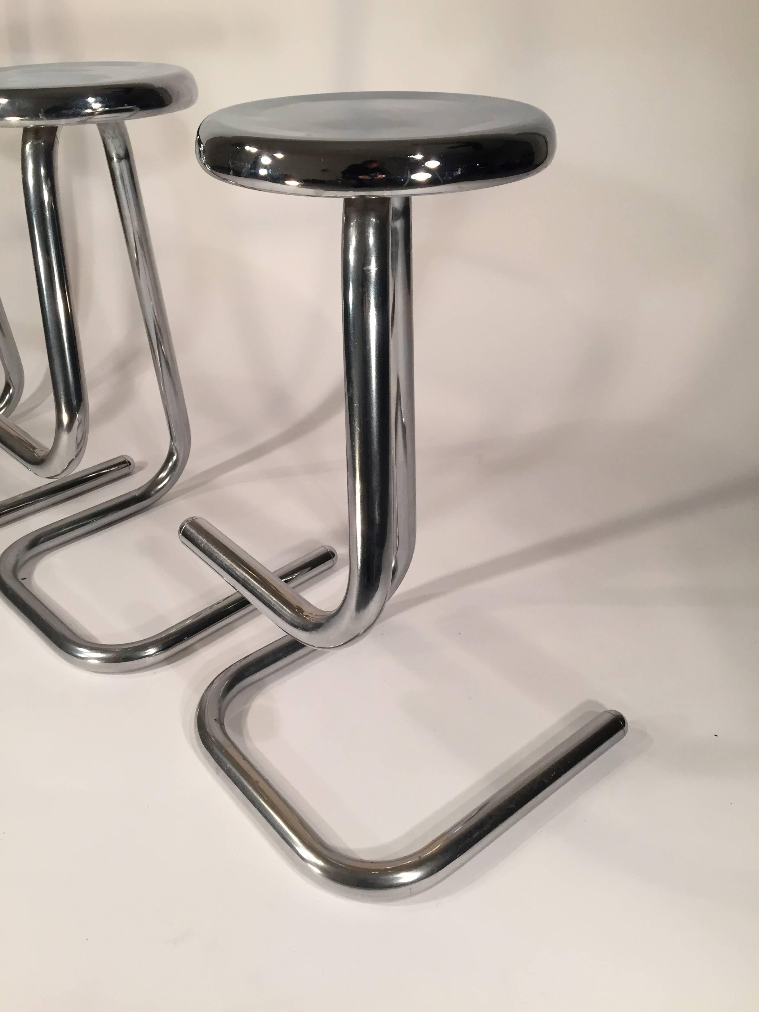 Canadian Tubular Chrome Steel Bar Stools K700 Kinetics