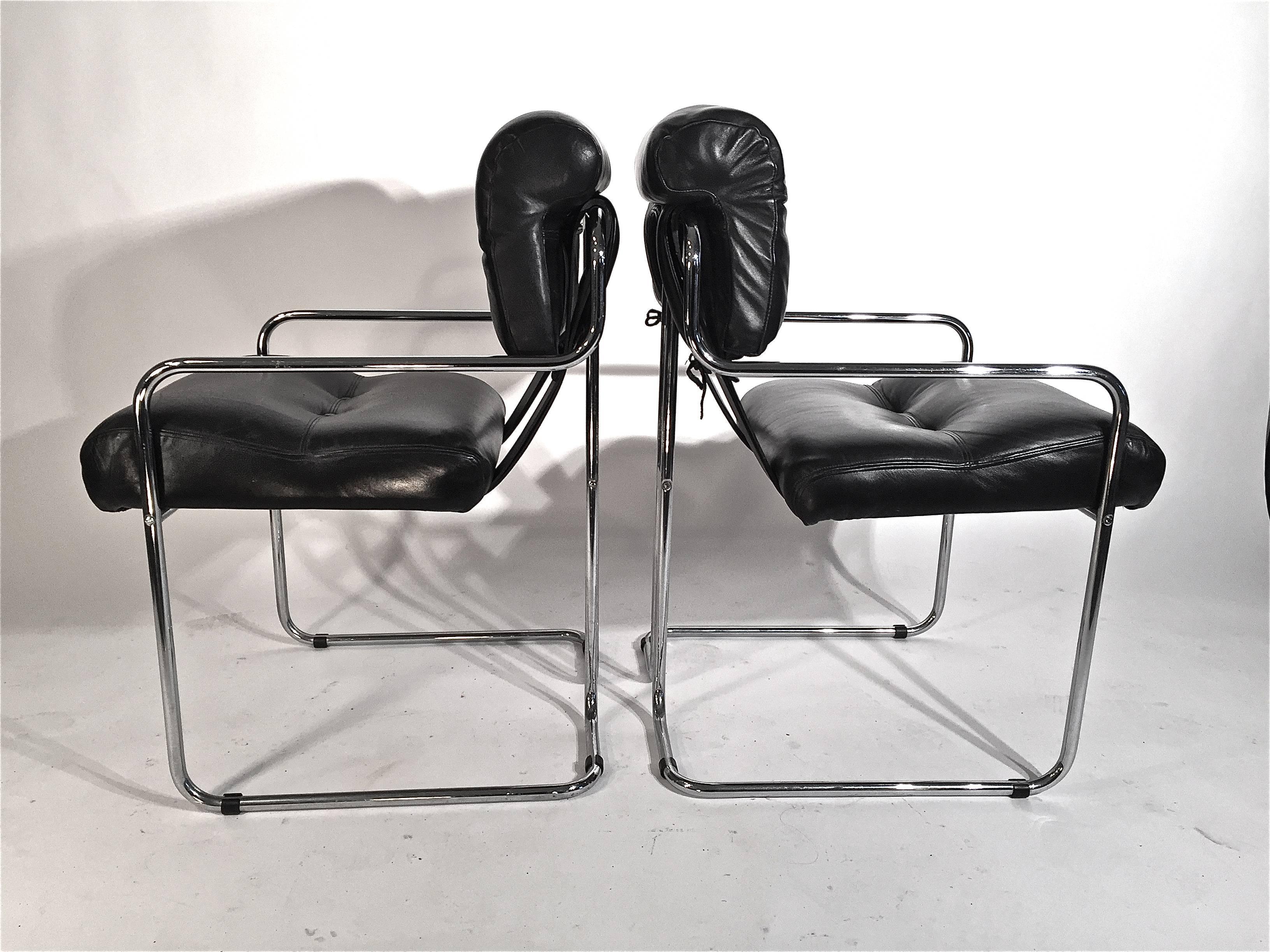 Late 20th Century Guido Faleschini Tucroma Chairs by i4 Mariani for Pace For Sale