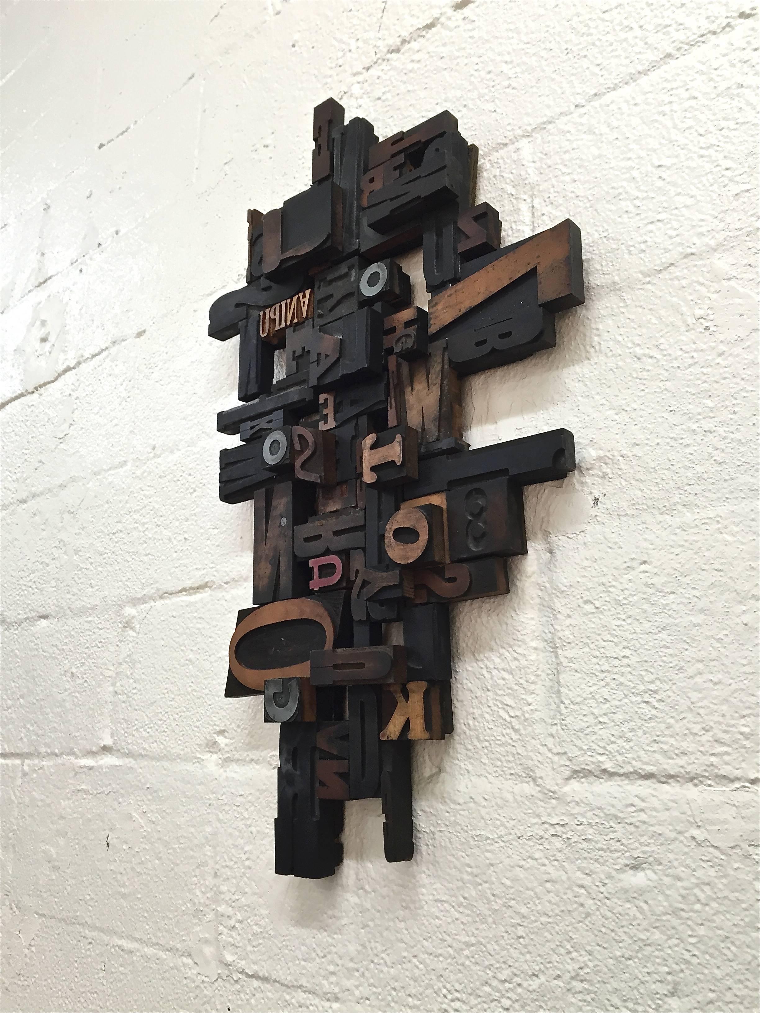 wood block sculpture