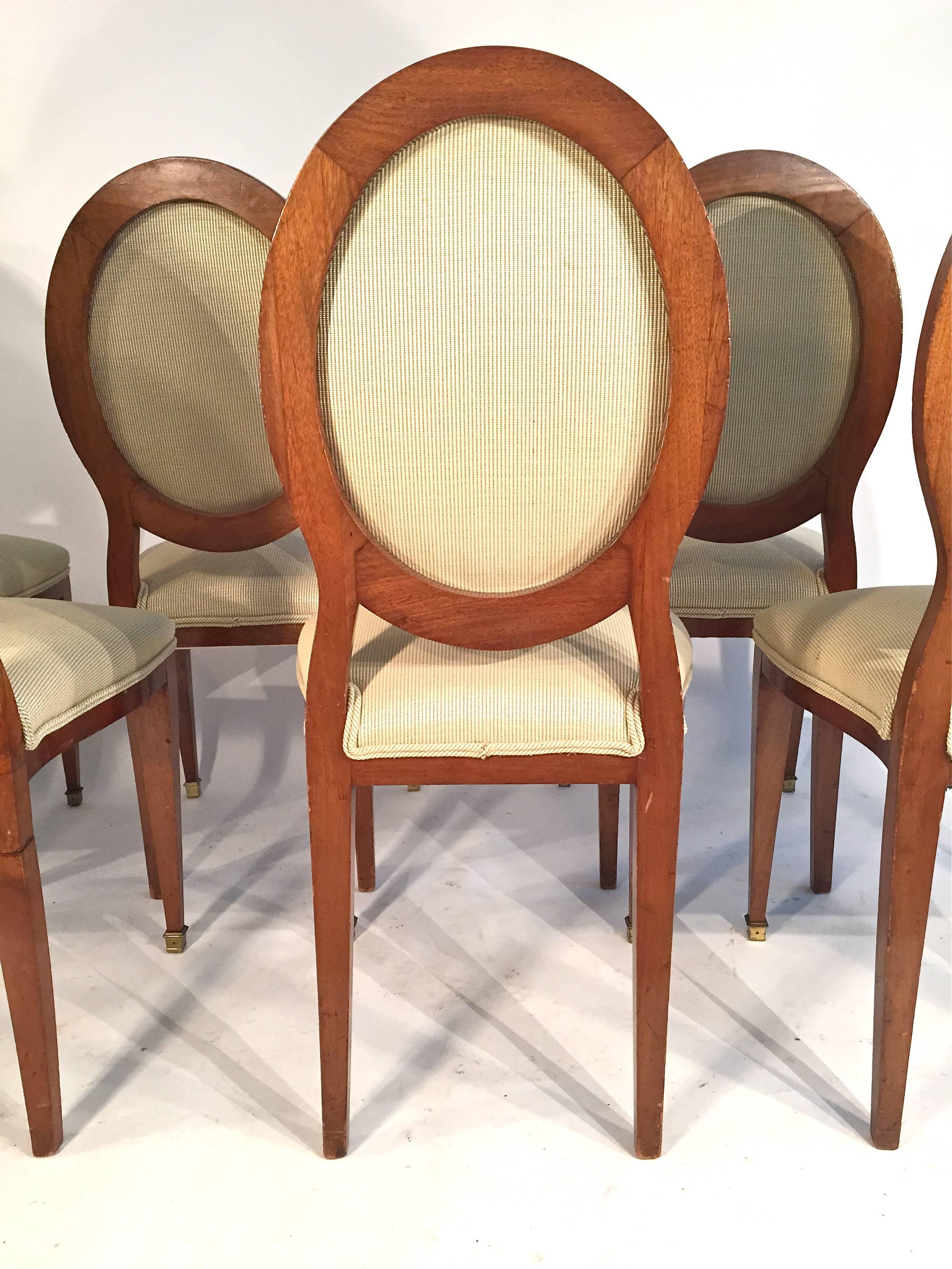 19th Century Set of Six Biedermeier Dining Chairs