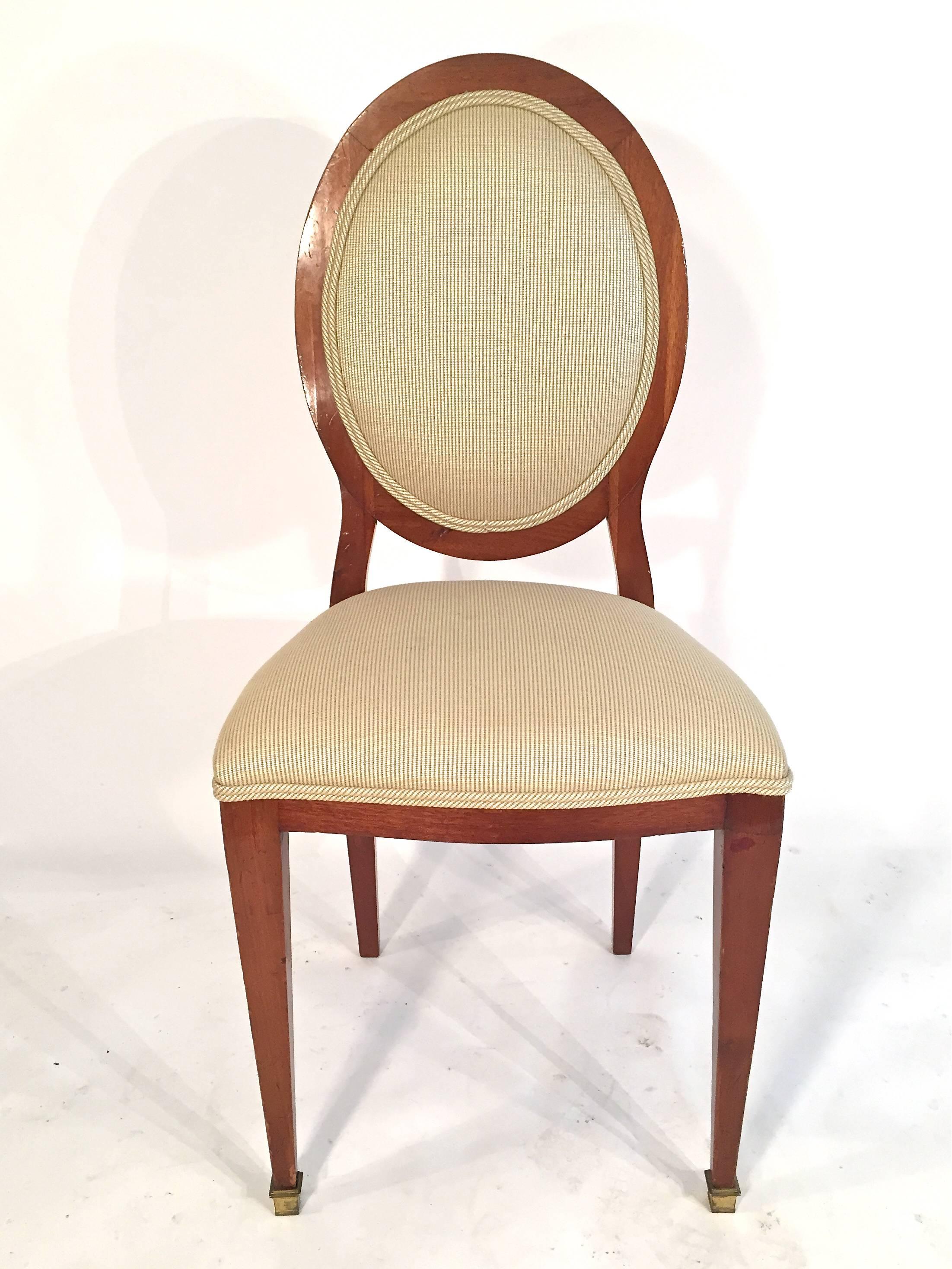 Wood Set of Six Biedermeier Dining Chairs