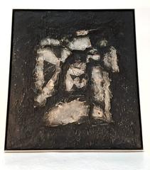 Boris Aronson Metal on Wood "Lamina" Wall Art Sculpture