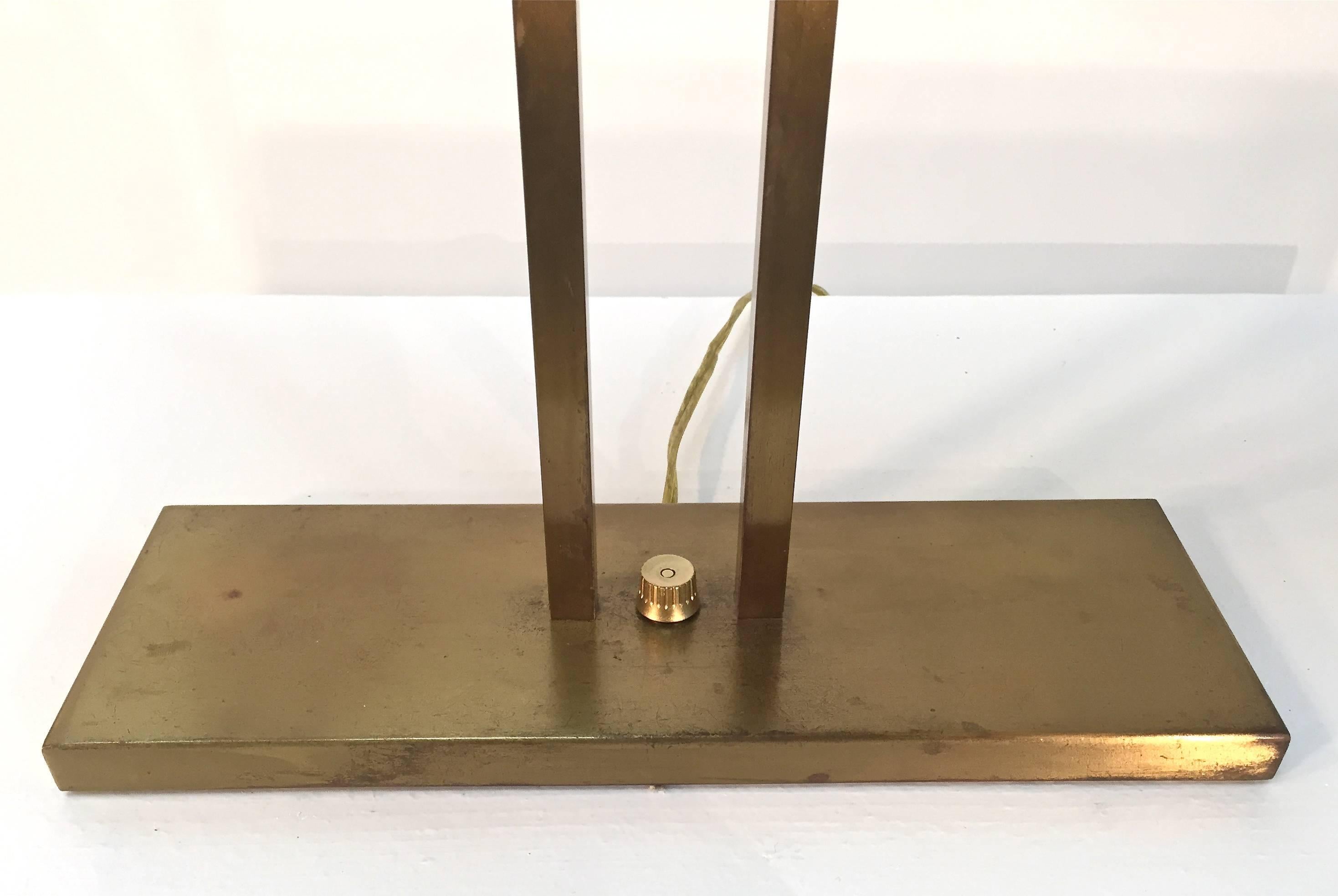 Greta Von Nessen Brass Desk Lamp For Sale 1