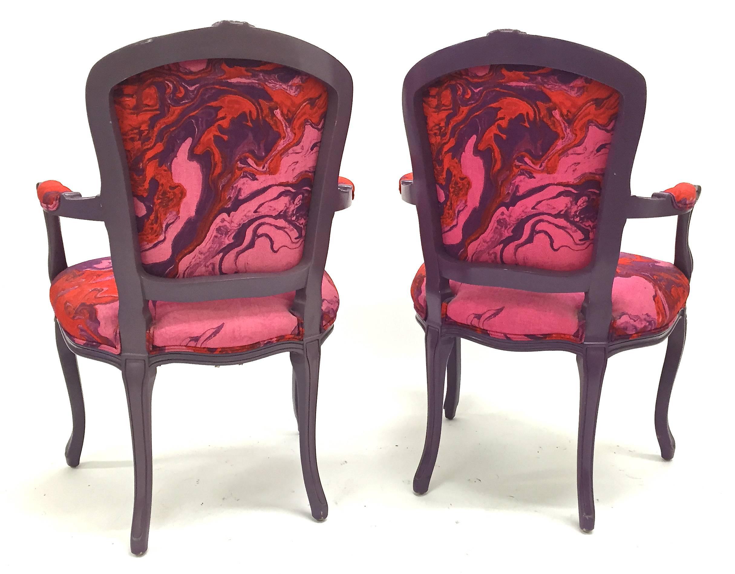Pair of French Style Armchairs, circa 1960s For Sale 1