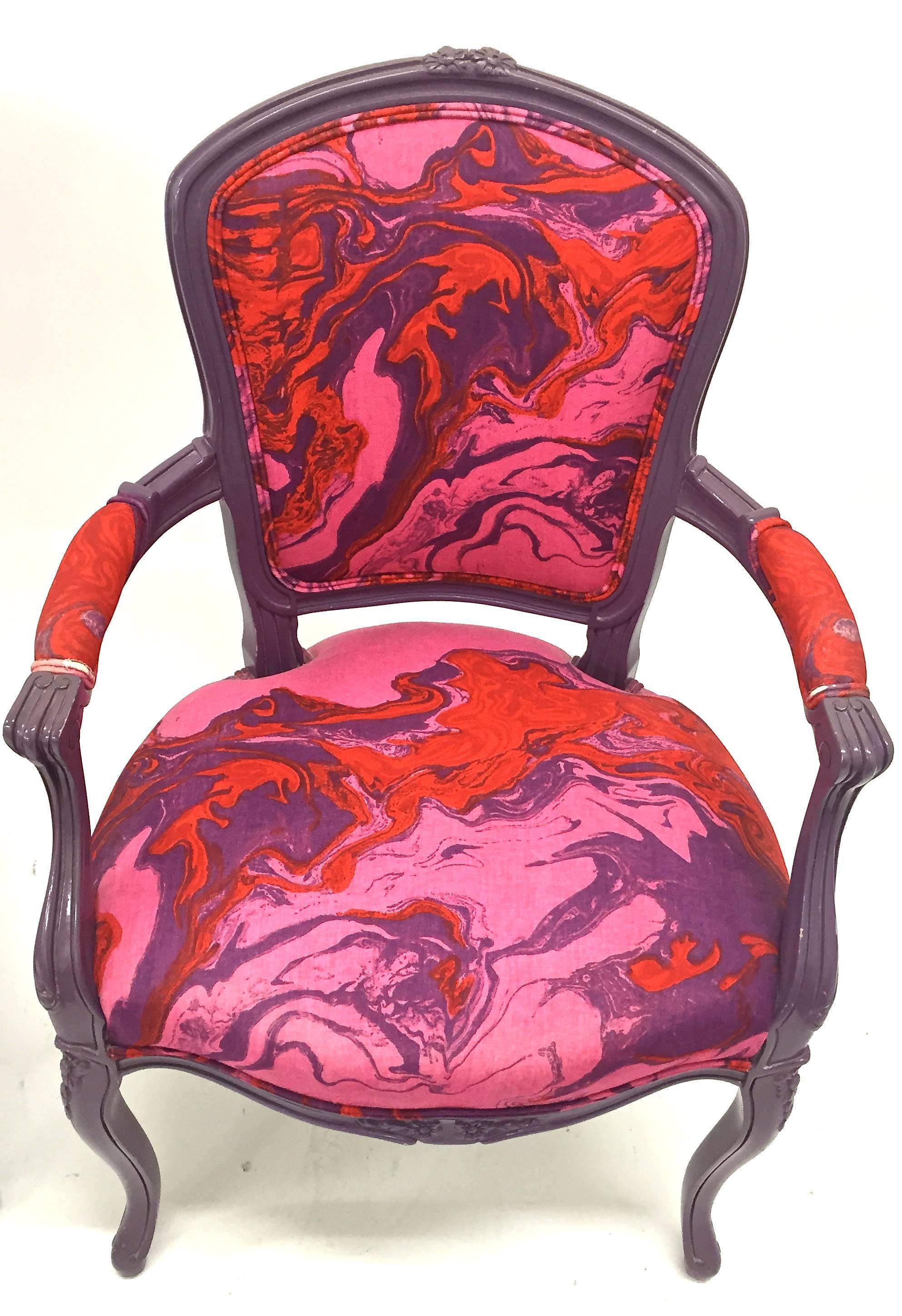 Pair of French Style Armchairs, circa 1960s For Sale 2