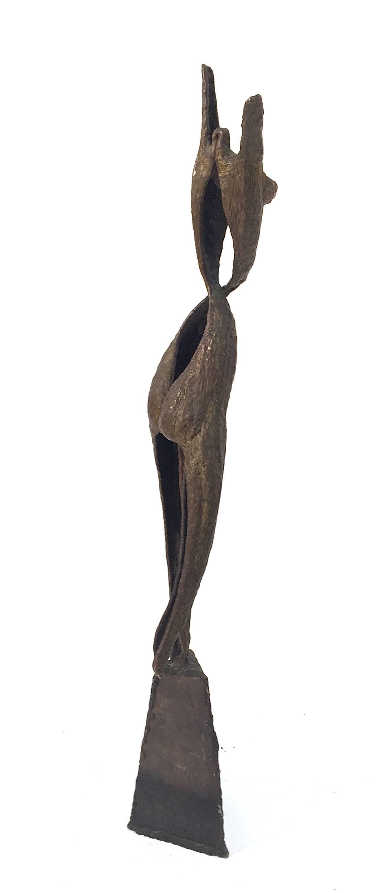 Mid-Century Bronze Female Nude Sculpture For Sale 5