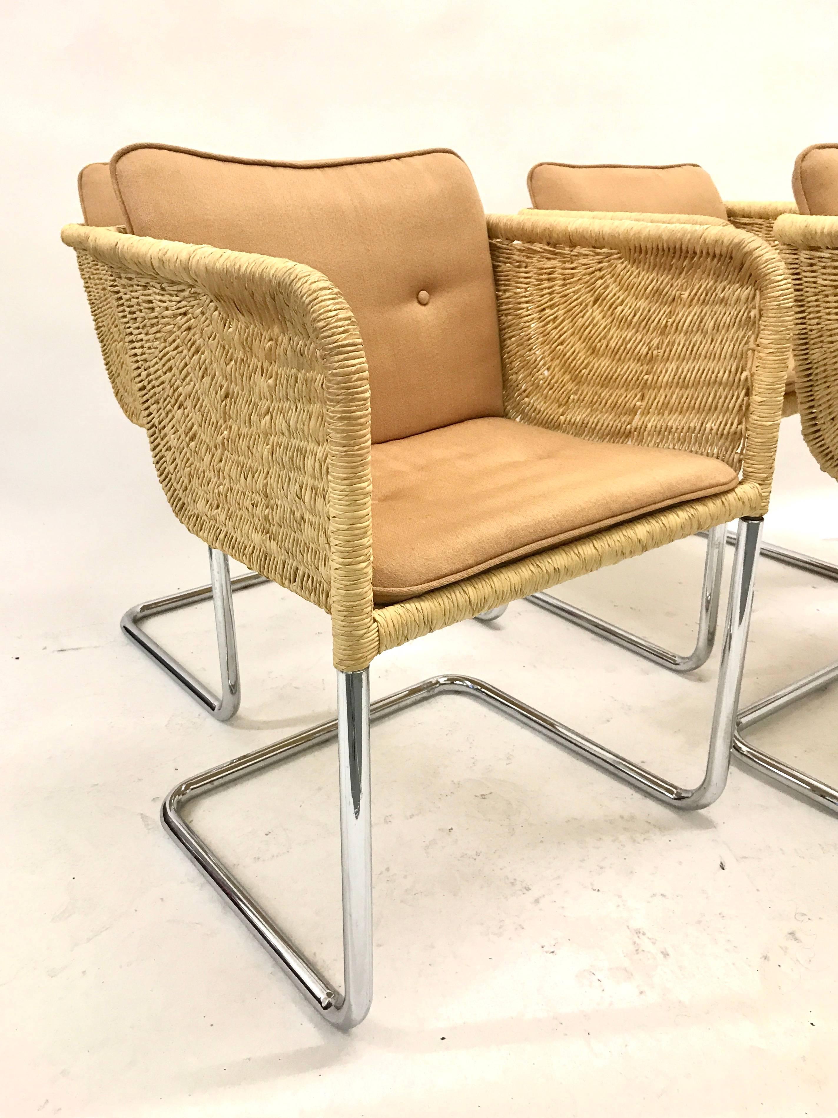 cantilever wicker chair