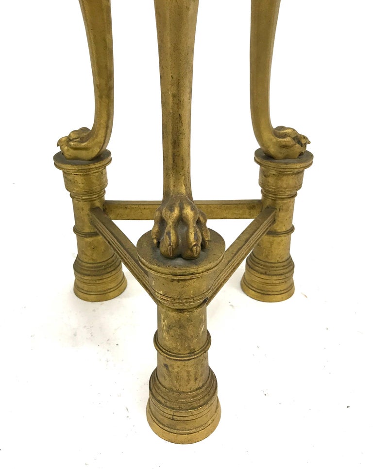 Art Deco Bronze Table with Greyhound Legs For Sale at 1stDibs