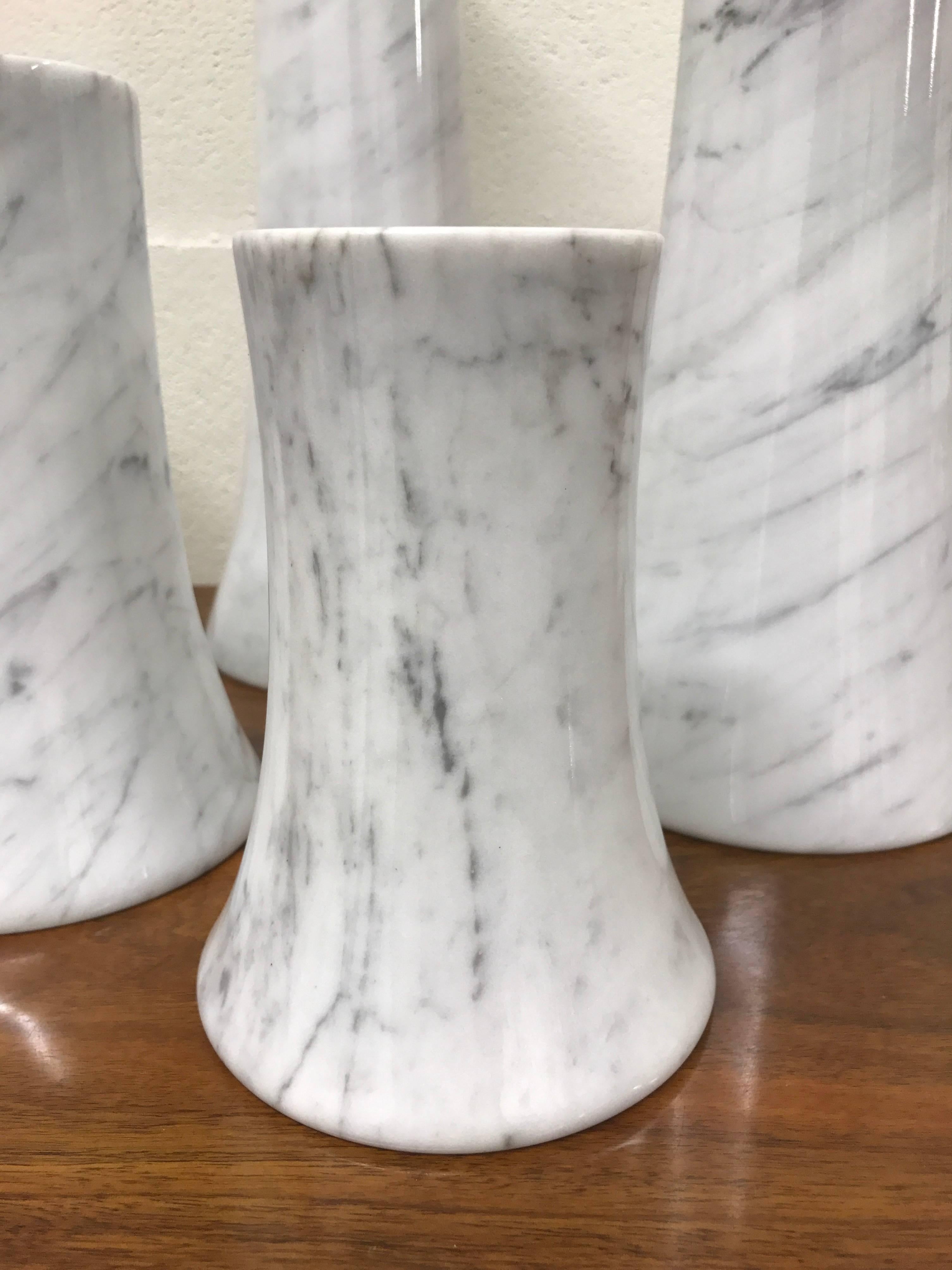 Italian Marble Vases by Angelo Mangiarotti for Skipper For Sale 2