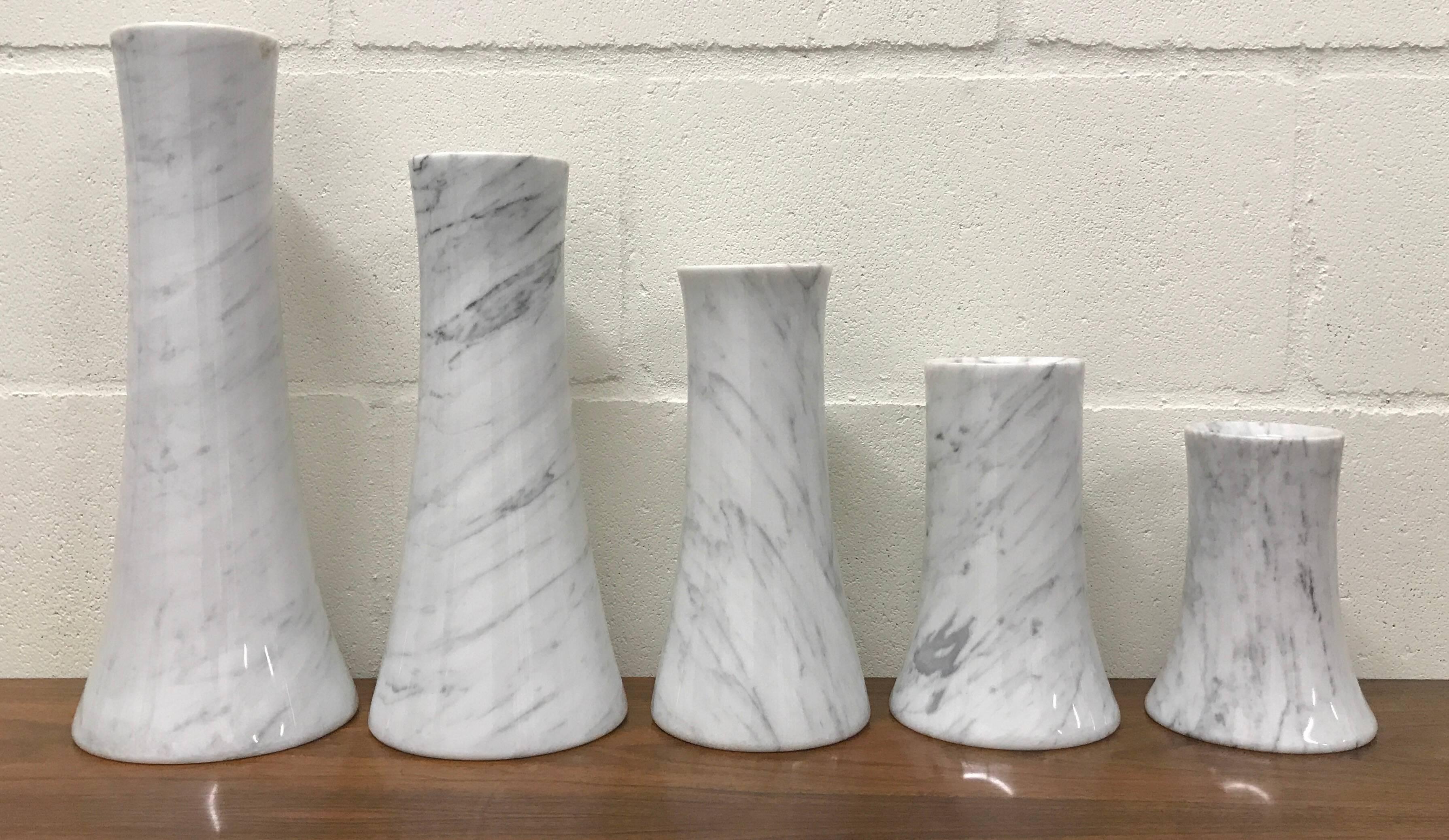 Italian Marble Vases by Angelo Mangiarotti for Skipper For Sale 6