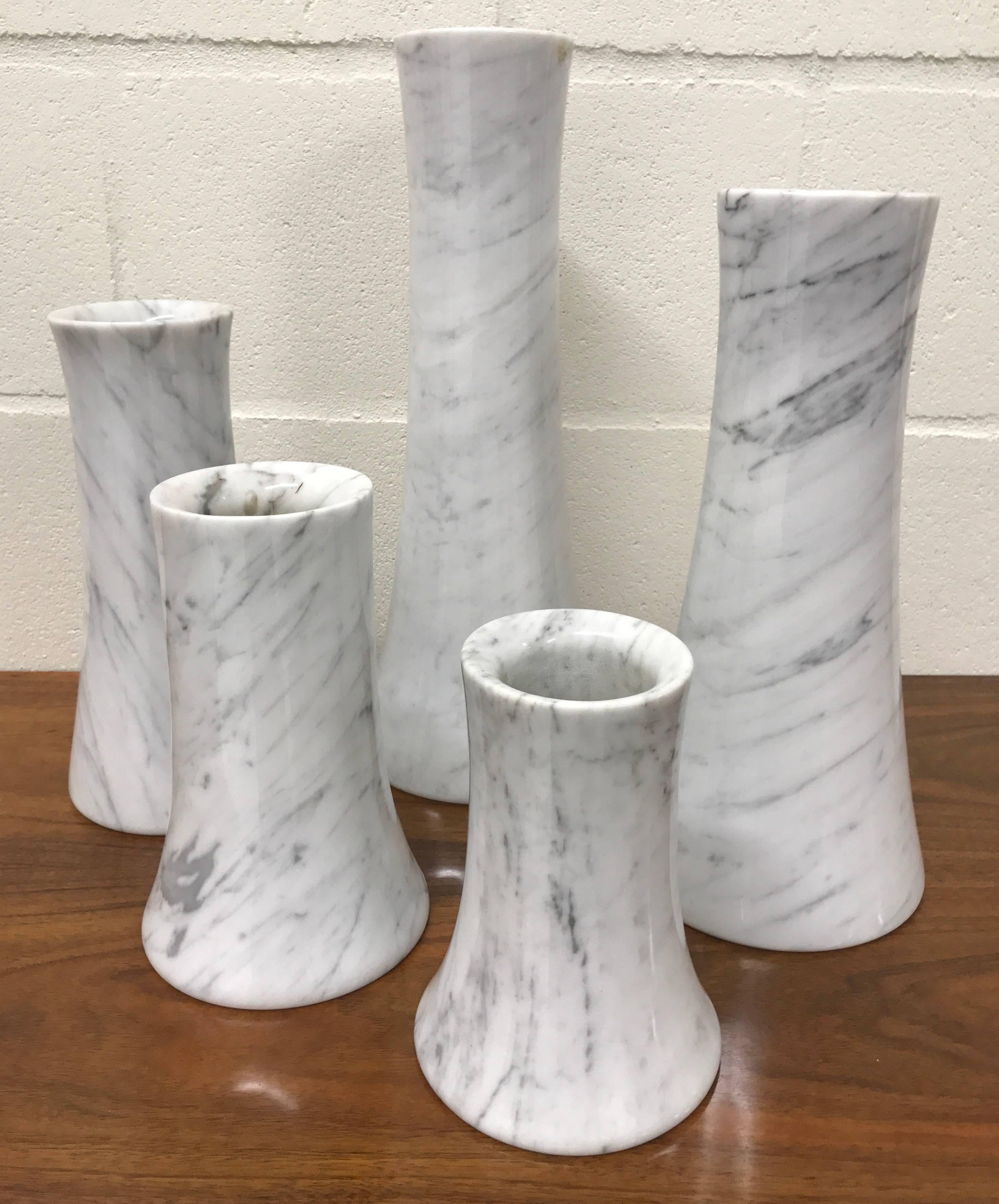 Italian Marble Vases by Angelo Mangiarotti for Skipper For Sale 1