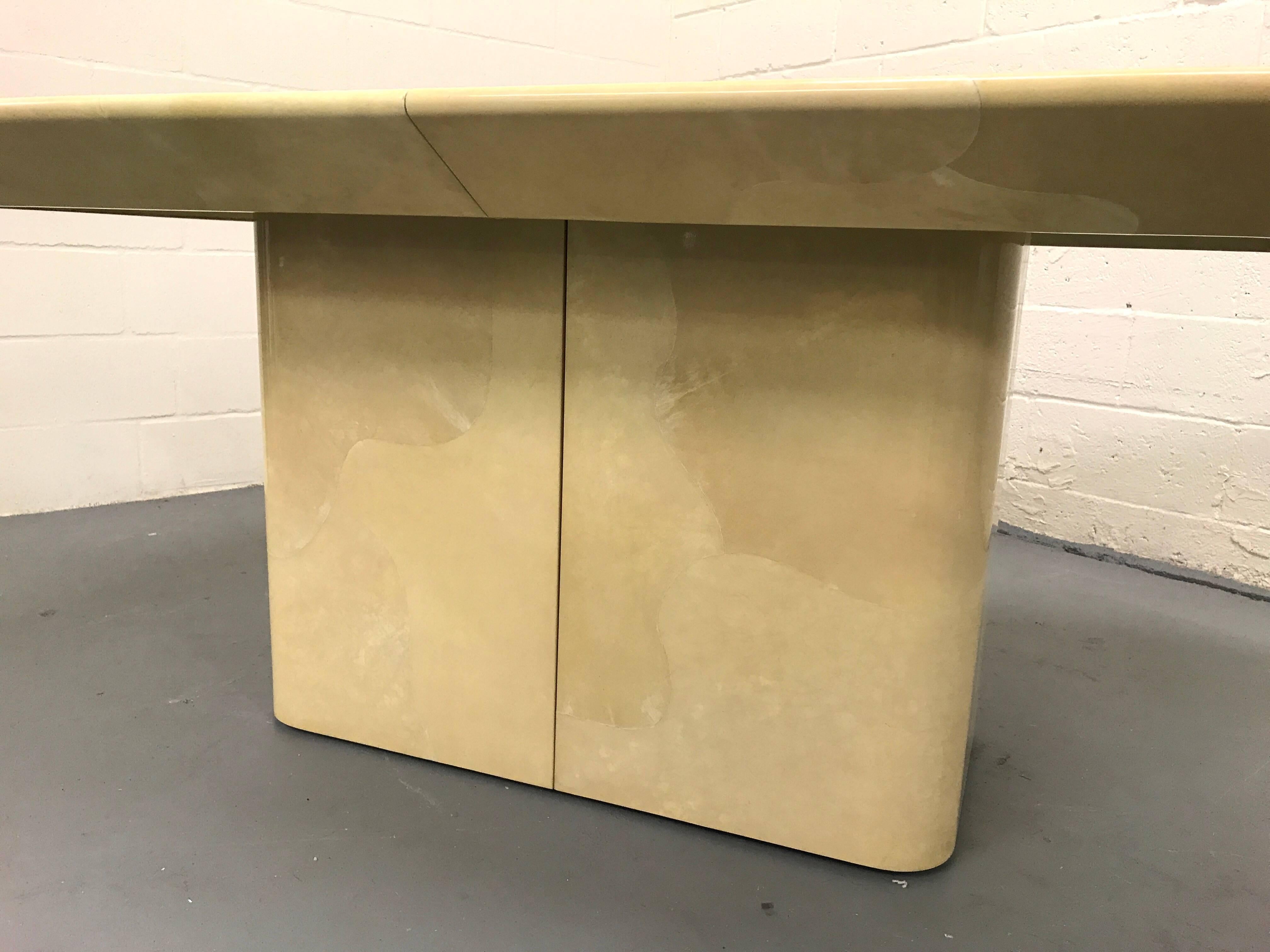 Lacquered Goatskin Dining Table 1