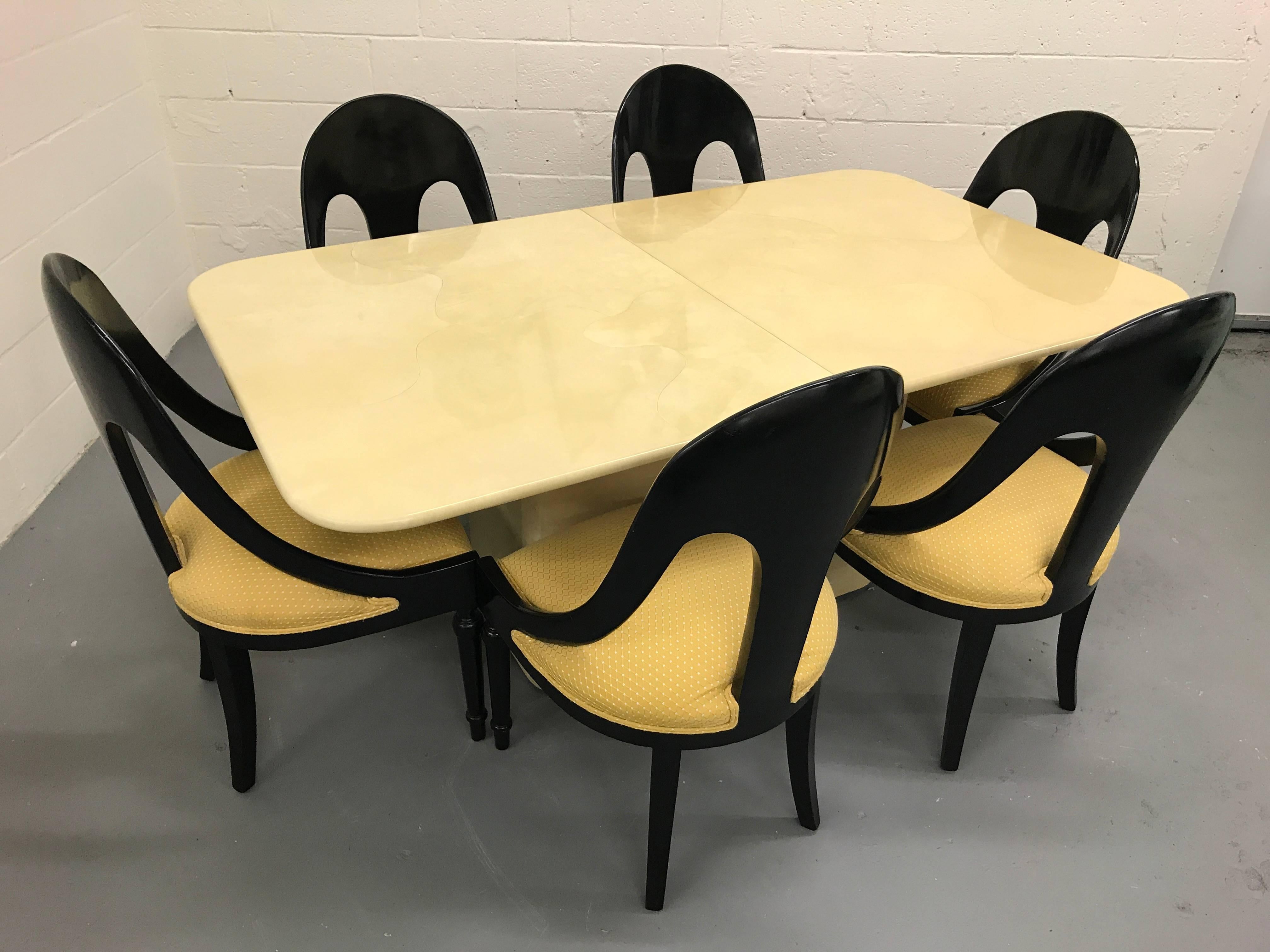 Lacquered Goatskin Dining Table 6