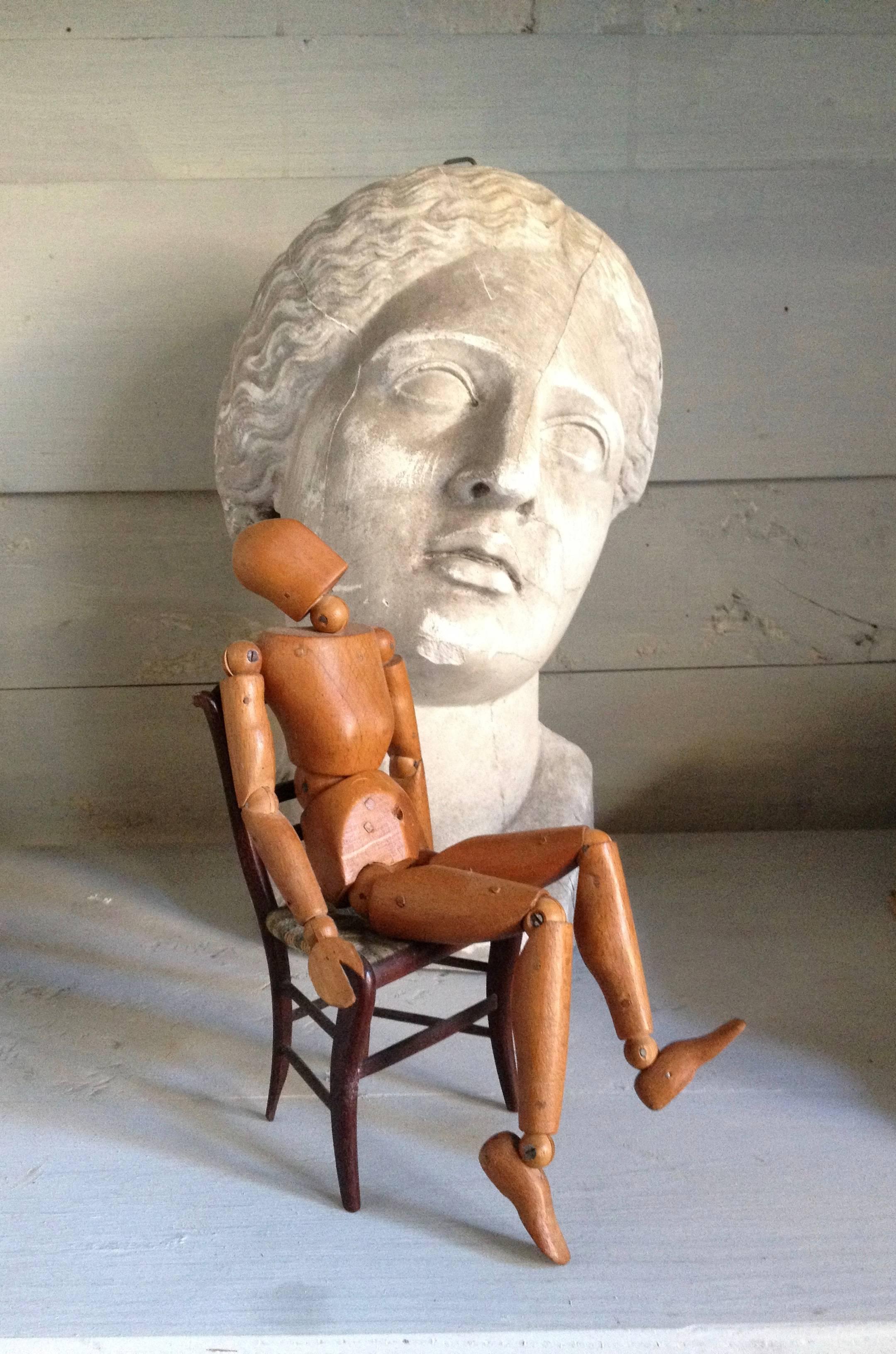 20th century French articulated painter or sculptor mannequin.