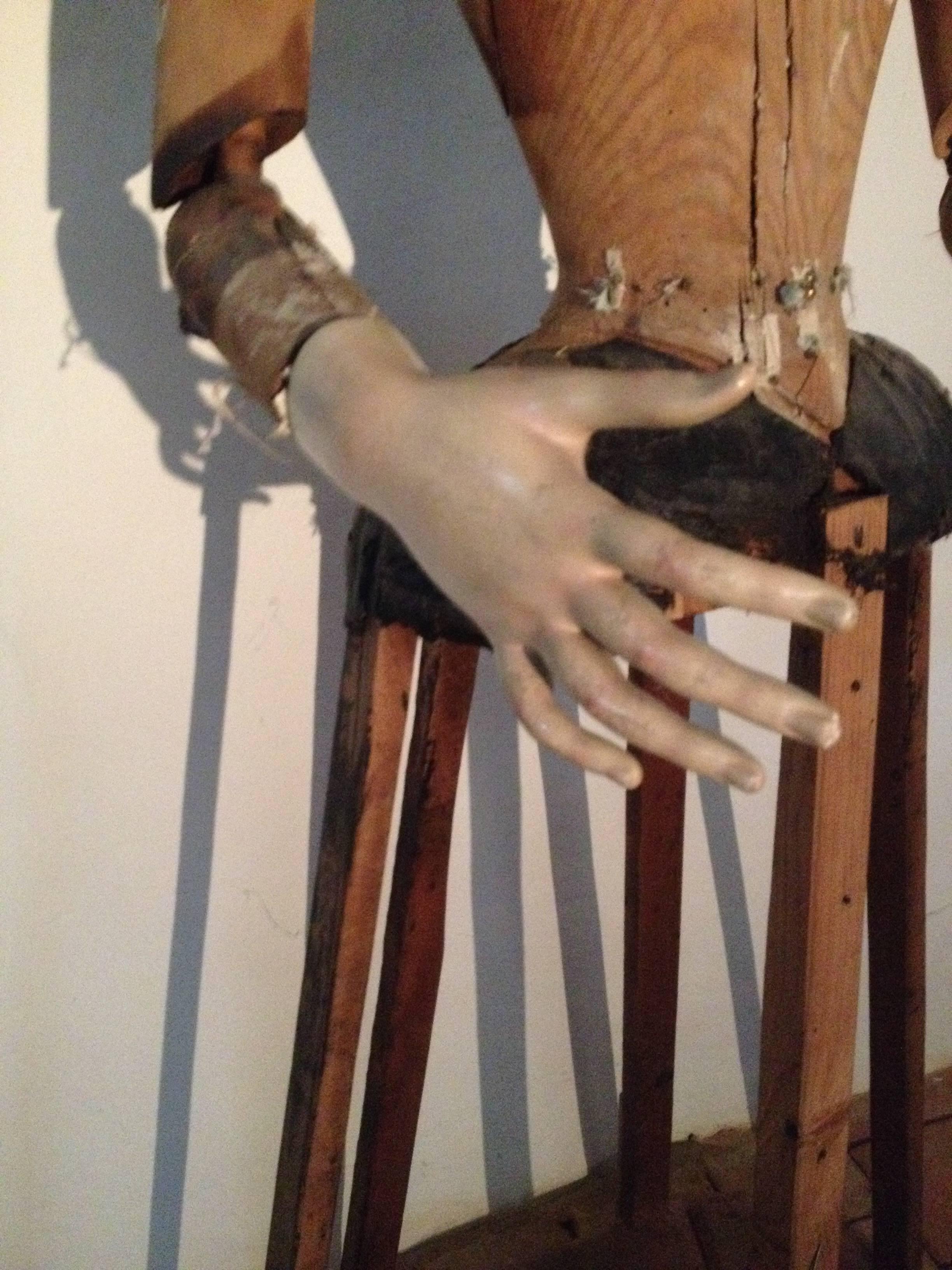 Wood 18th Century Italian Carved Mannequin For Sale