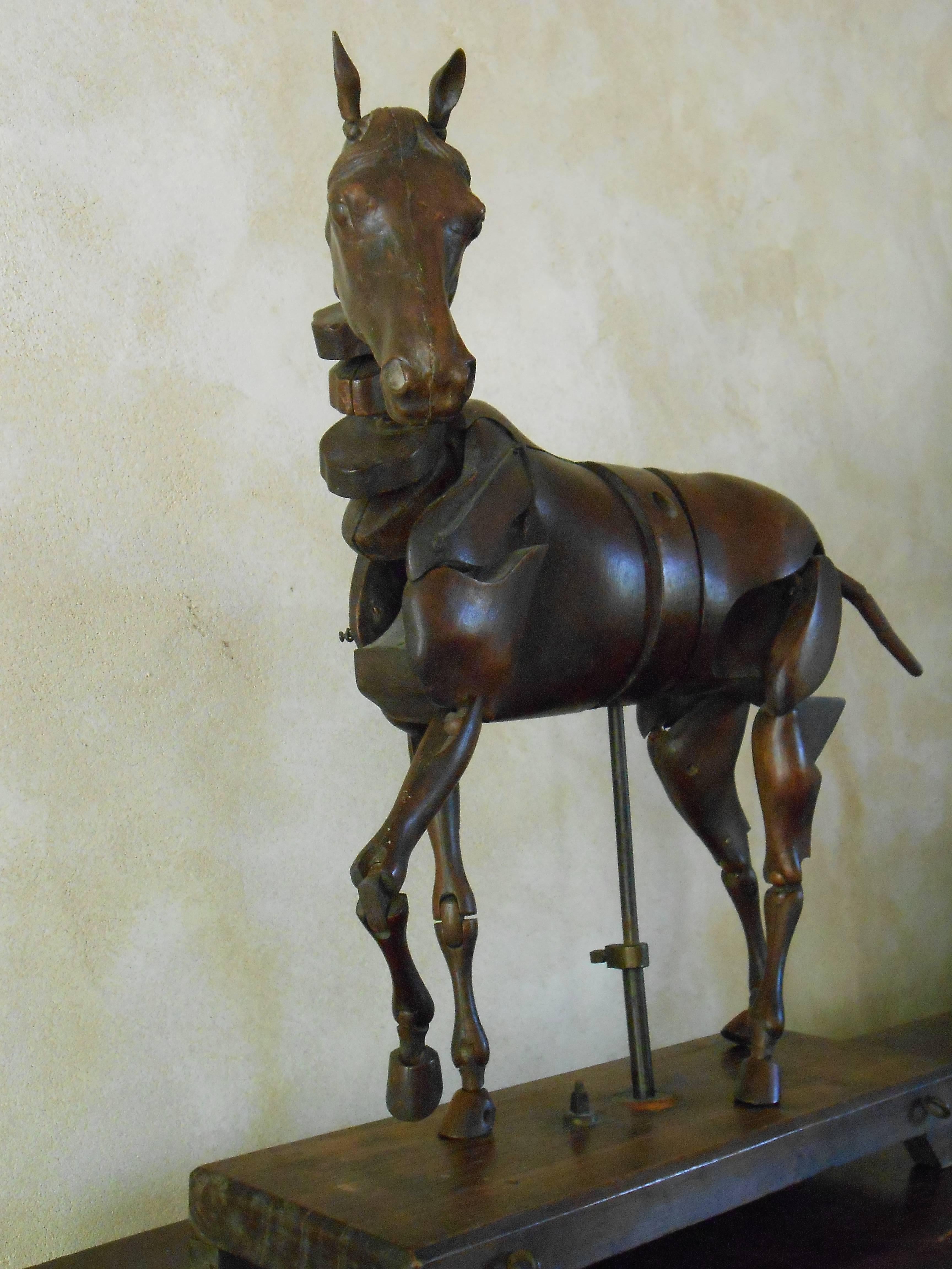 19th Century French Articulated Horse Model For Sale 1