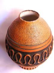 1930s Large Ceramic Vase Attributed to Keramos Sèvres