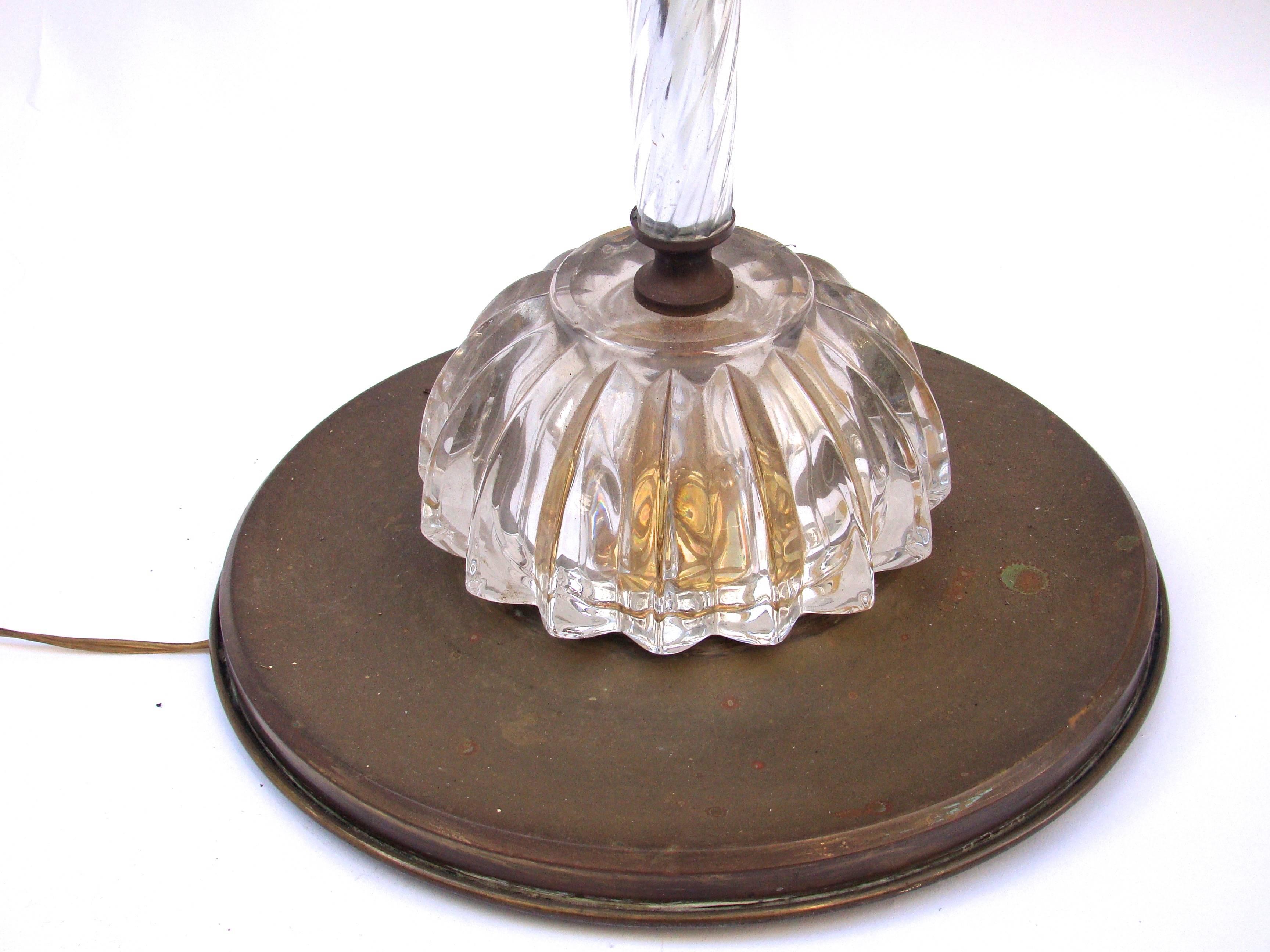 1950s French Crystal Floor Lamp 2