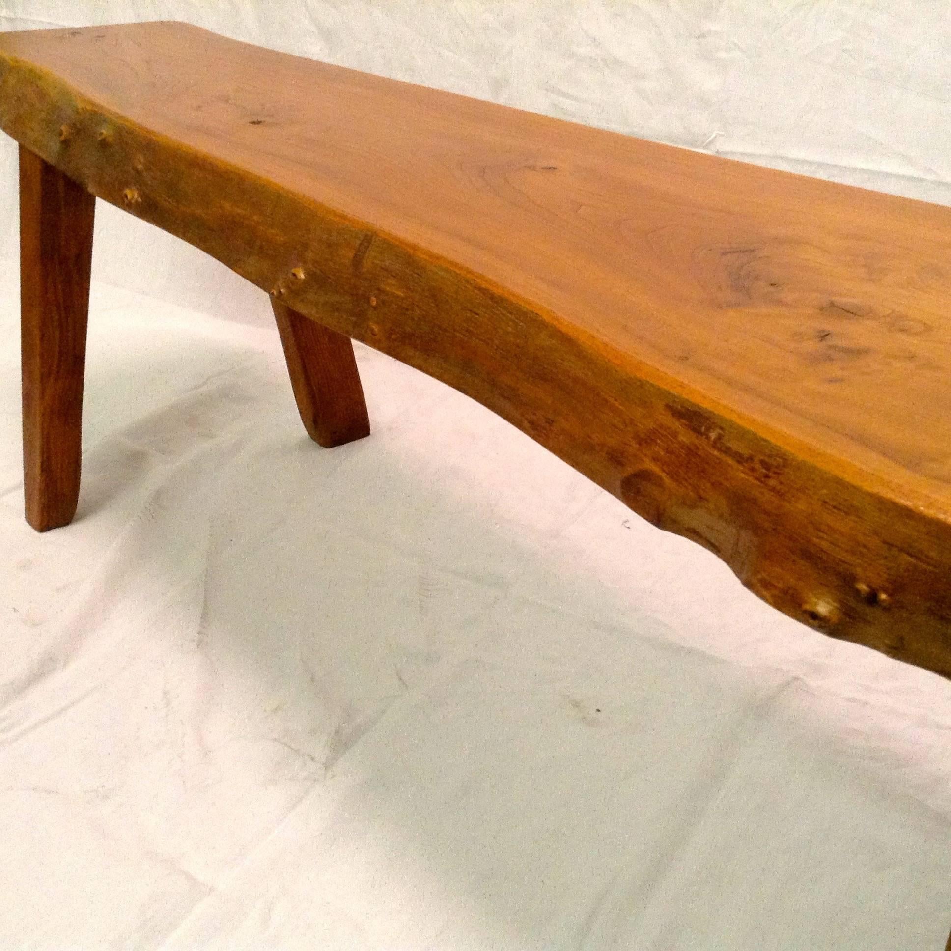 Mid-20th Century Finnish Wood Pair of Benches by Olavi Hänninen, First Edition, 1958 For Sale
