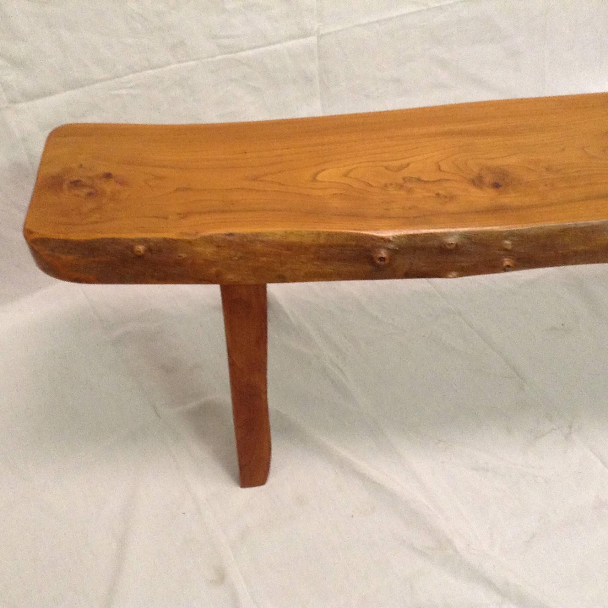 Finnish Wood Pair of Benches by Olavi Hänninen, First Edition, 1958 In Good Condition For Sale In Saint-Ouen, FR